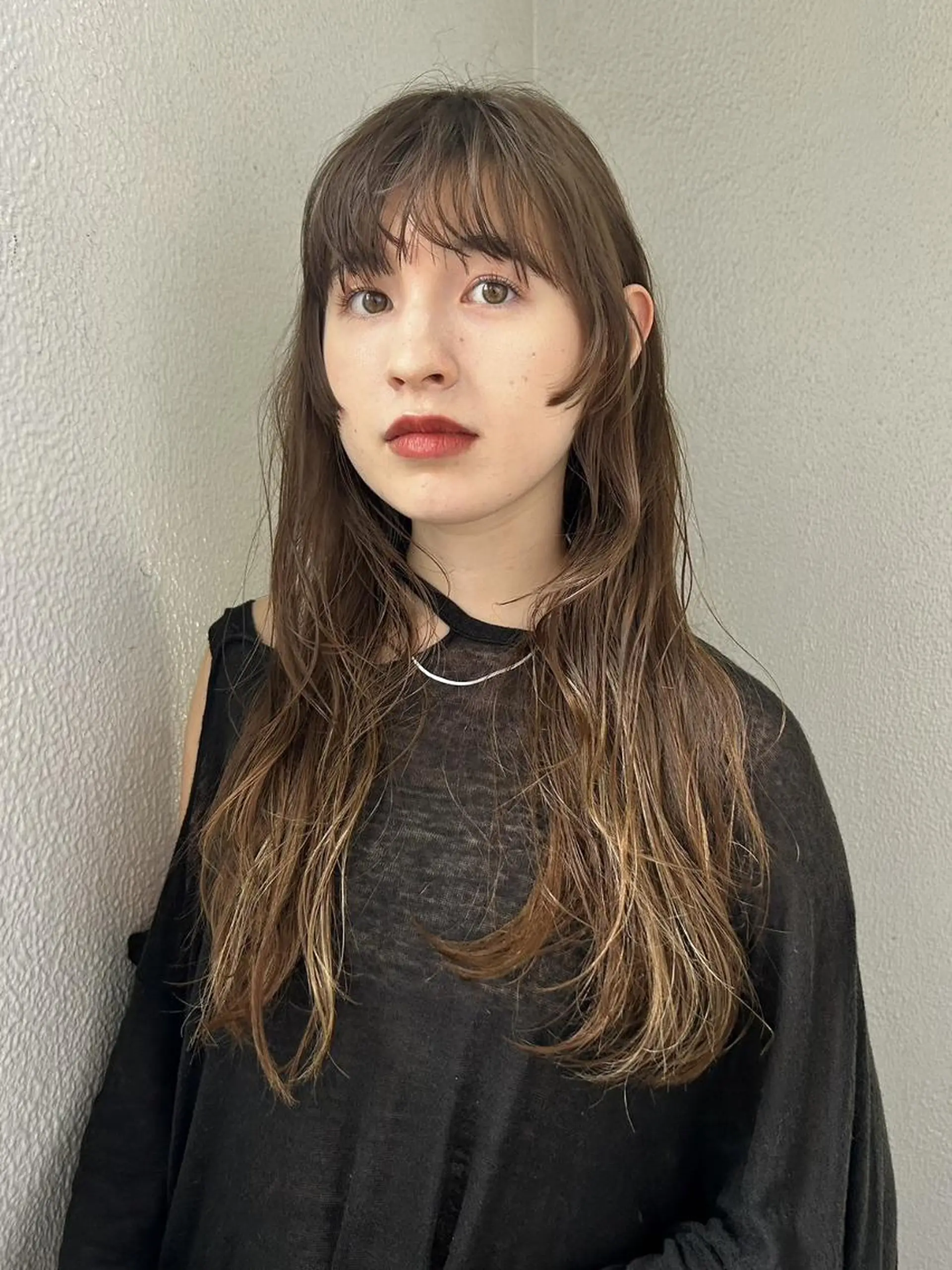 ロング カラー カット ヘアカラー トリートメント 🌼U24 ヘアデザインラボのヘアスタイル