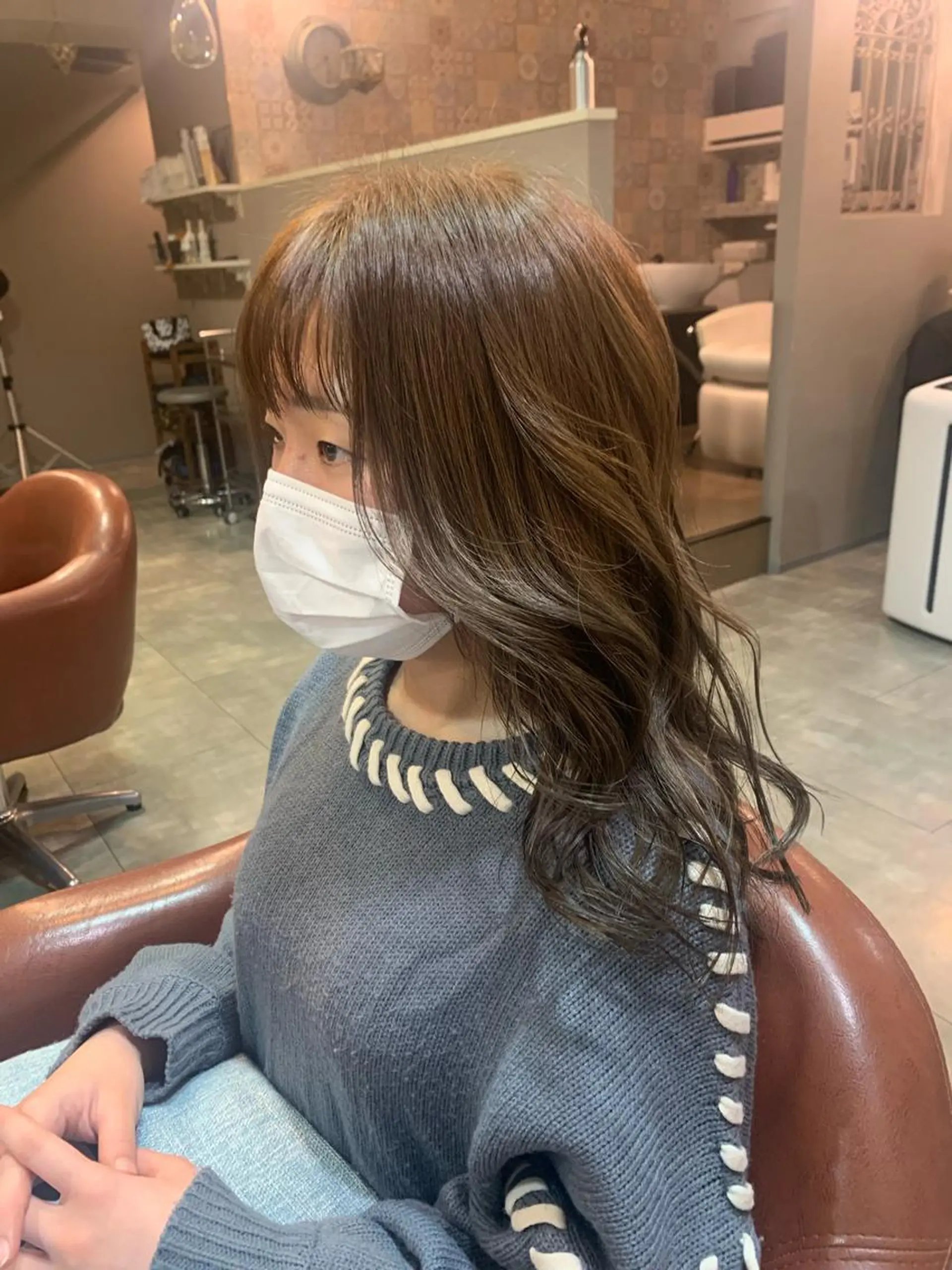 ミディアム サイドバング ⭐️似合わせ⭐️ ほかぞの　りかのヘアスタイル