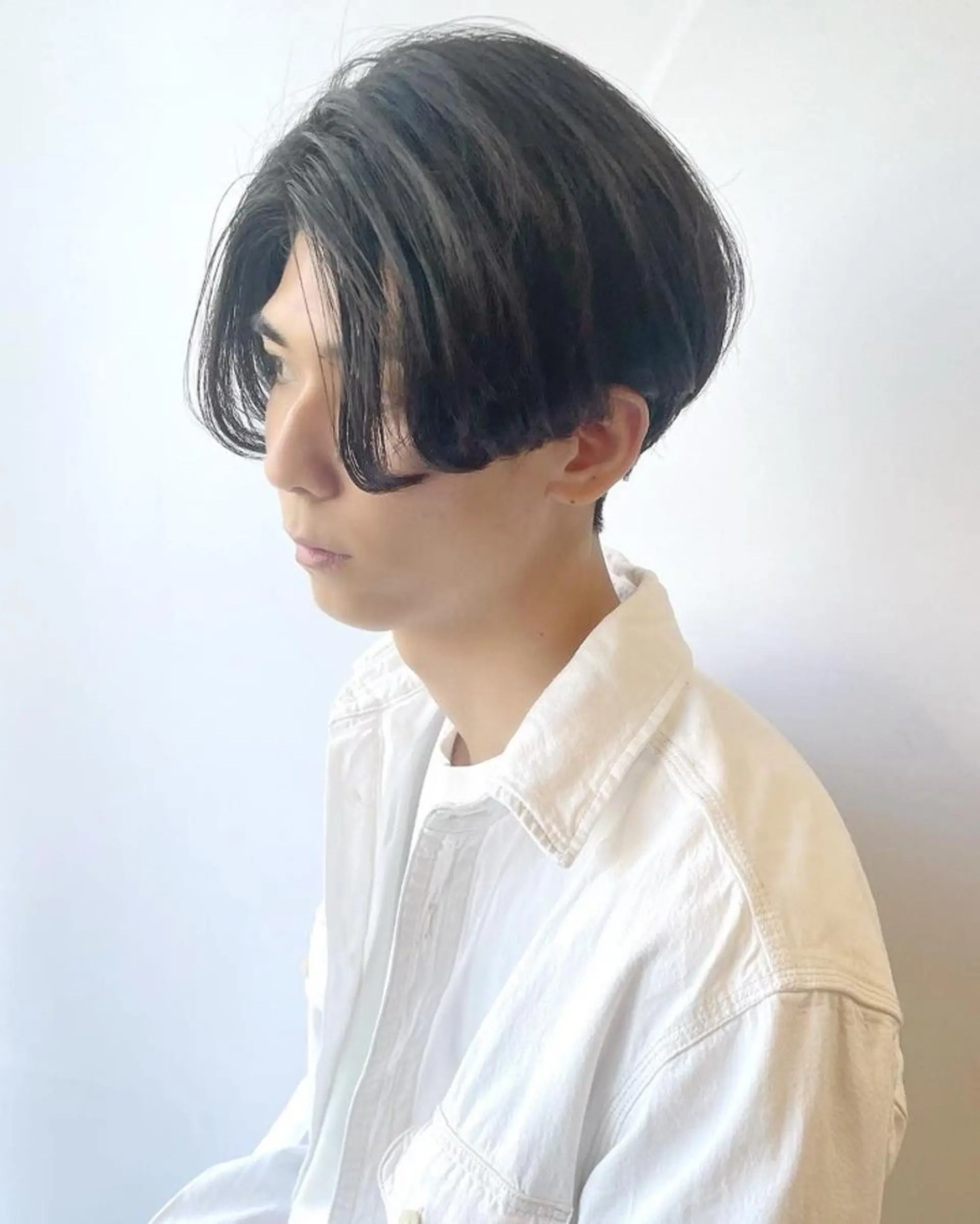 ショート パーマ メンズ センターパート メンズパーマ ニュアンスパーマ メンズヘア特化 崎田 成人のヘアスタイル