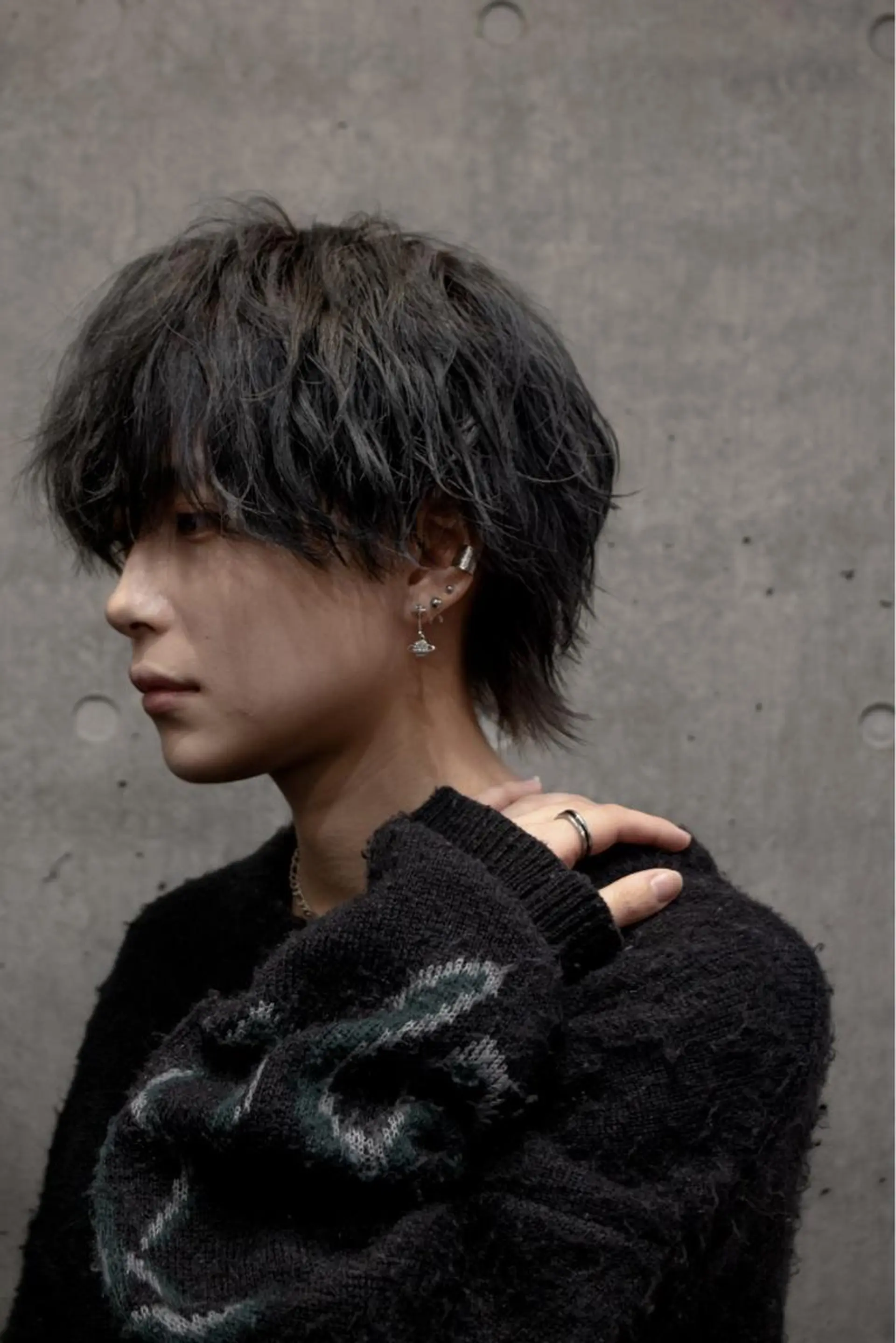 メンズ メンズウルフカット ウルフカット 高島 悠吾のヘアスタイル