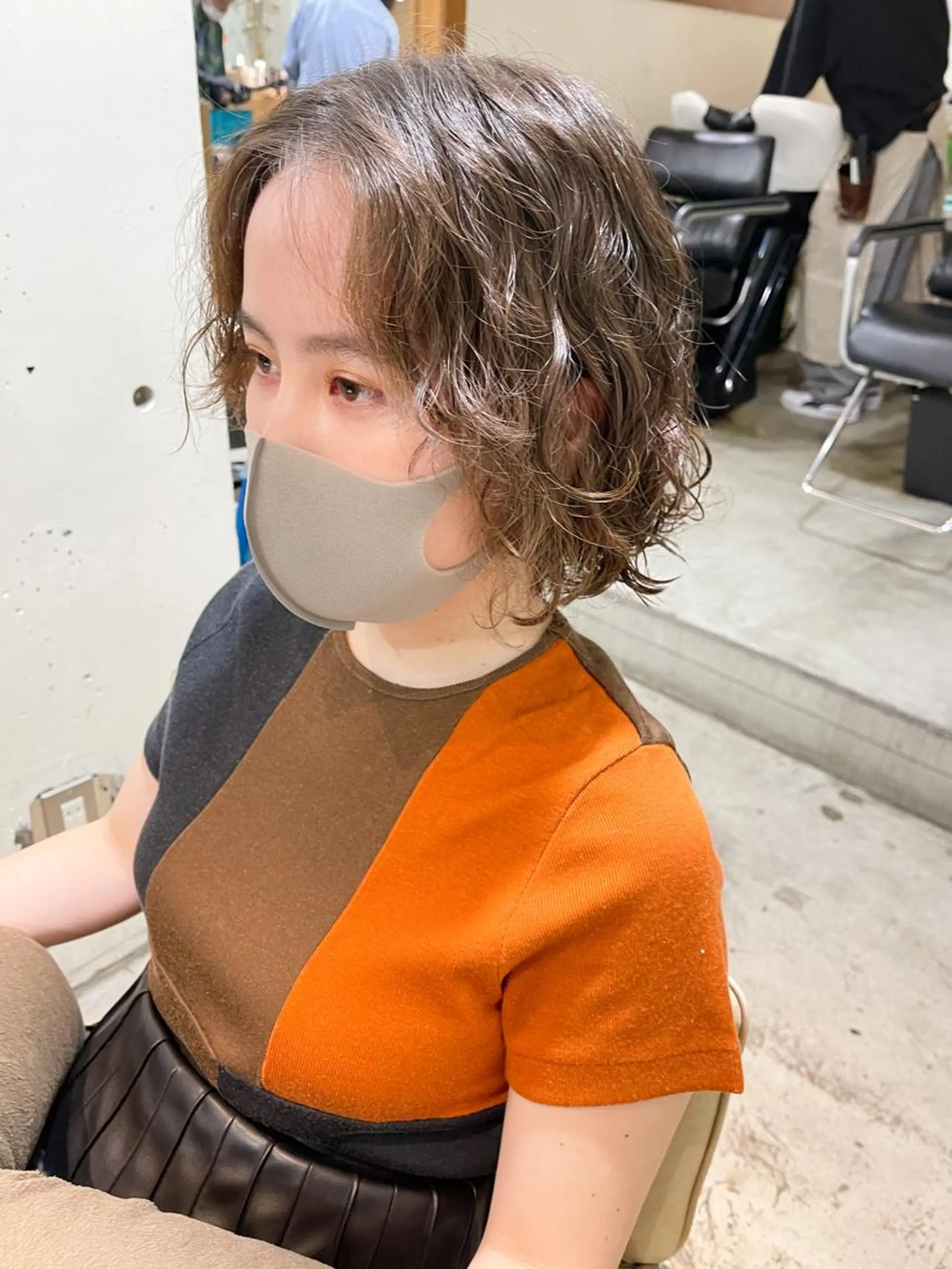 ミディアム パーマ ❏アンニュイパーマ 川原畑 拓也❏のヘアスタイル