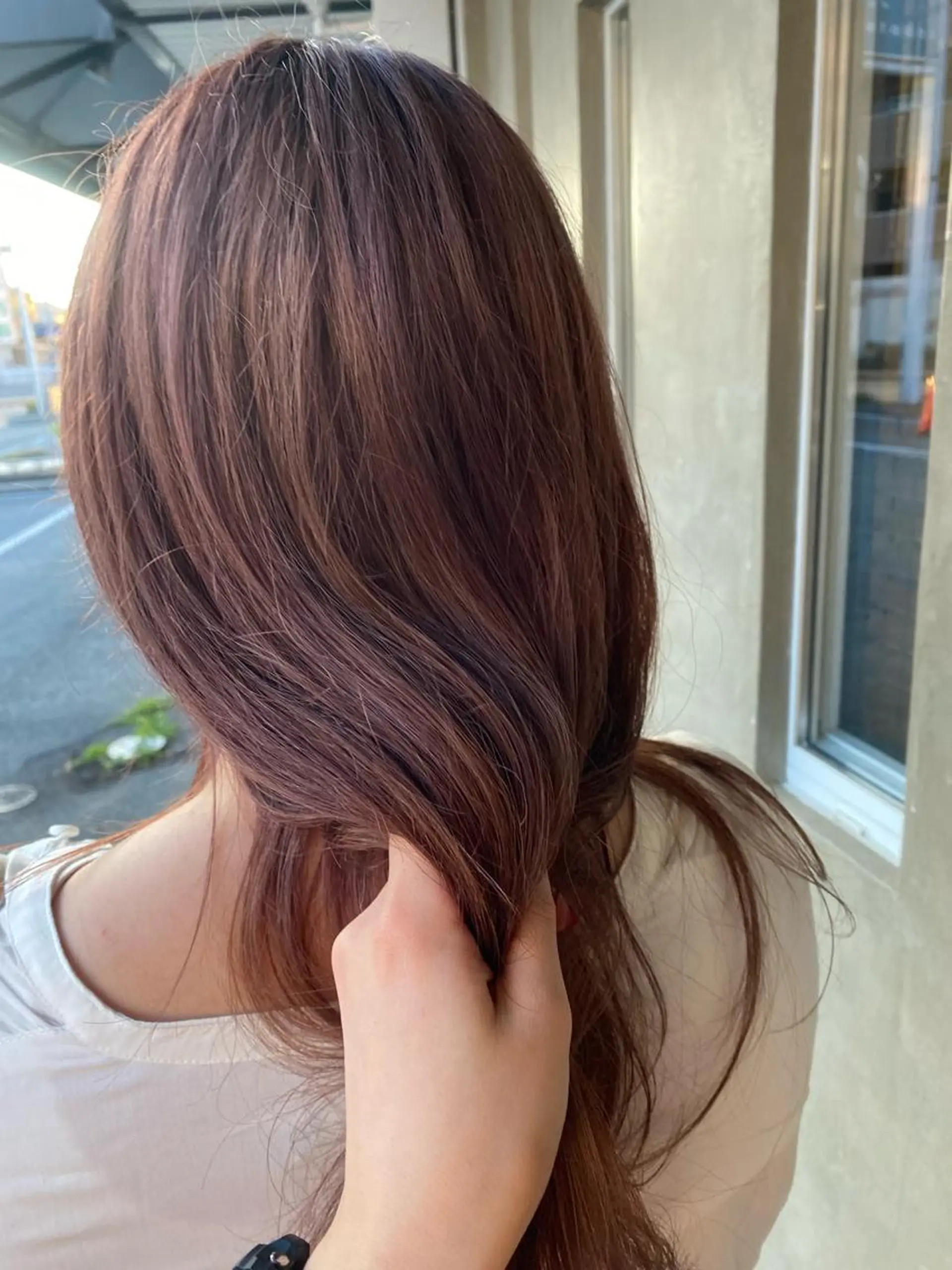 ロング カラー ベージュカラー ピンクカラー ピンクベージュ 柔らかカラー🥛 mayucoのヘアスタイル