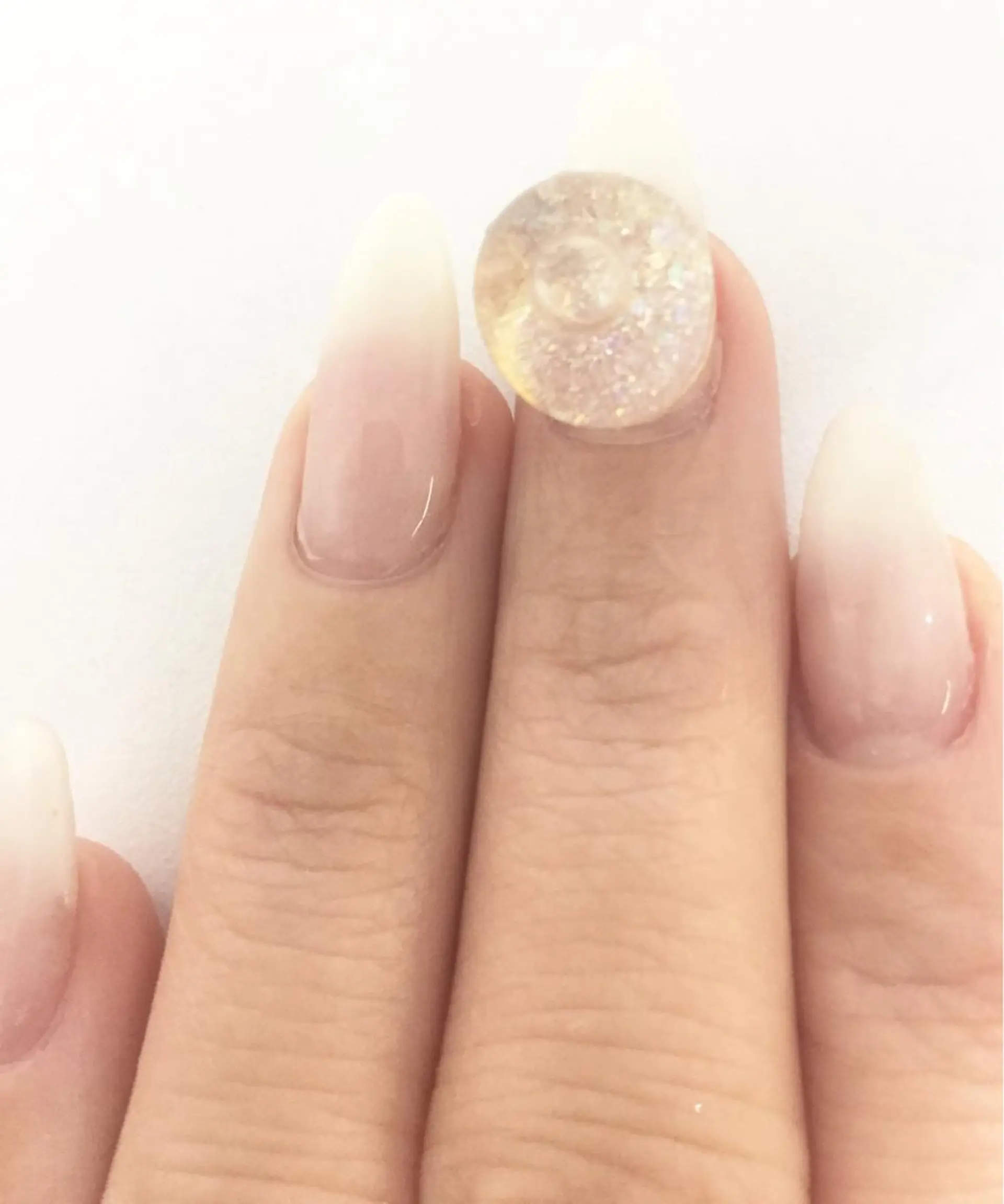 ネイル ラメ(グリッター) ショートネイル パラジェル取扱サロン rosa nailのネイルデザイン