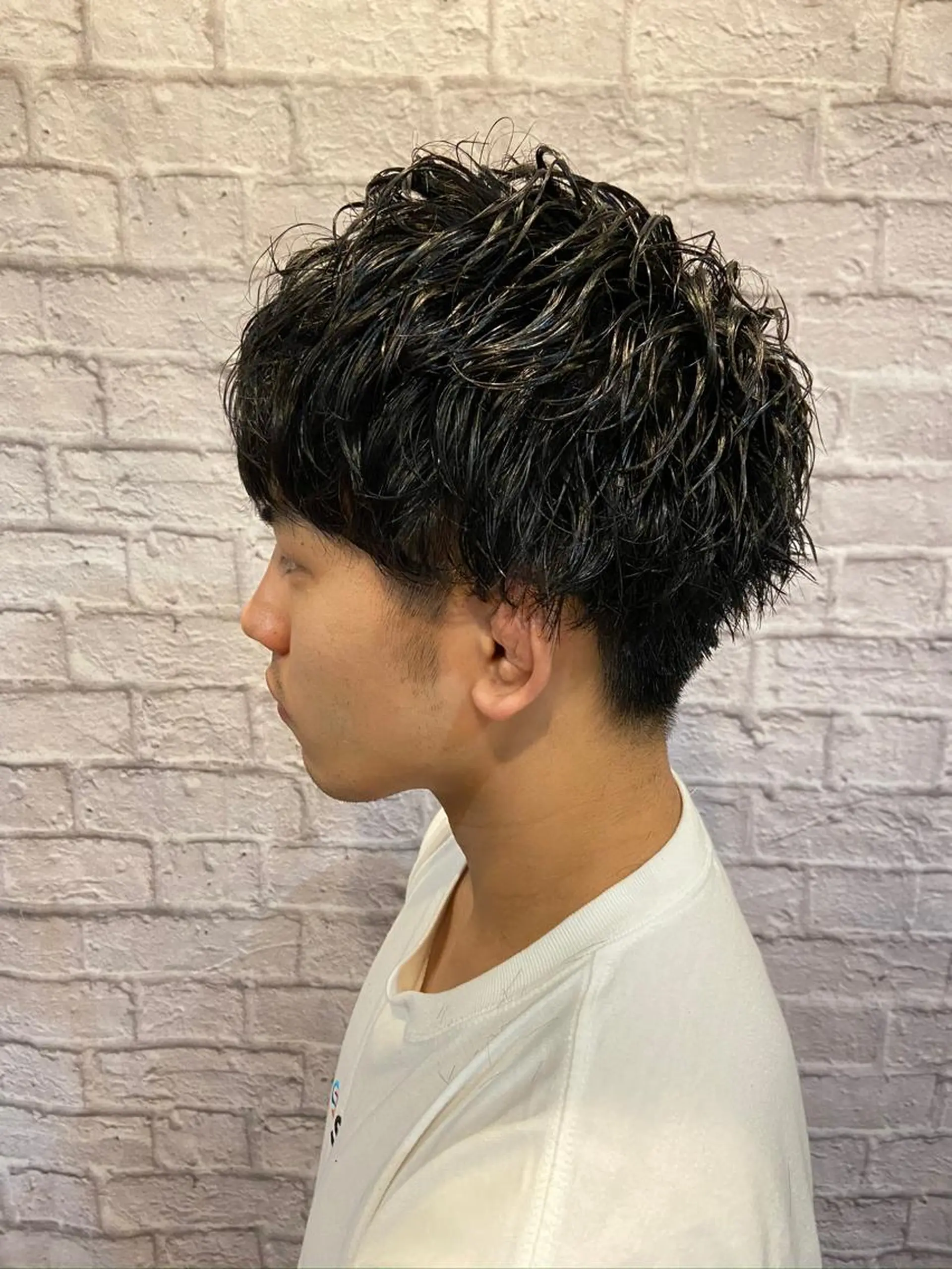 ショート メンズ カット パーマ ヘアセット 💈メンズ特化 副店長松浦一聖💈のヘアスタイル