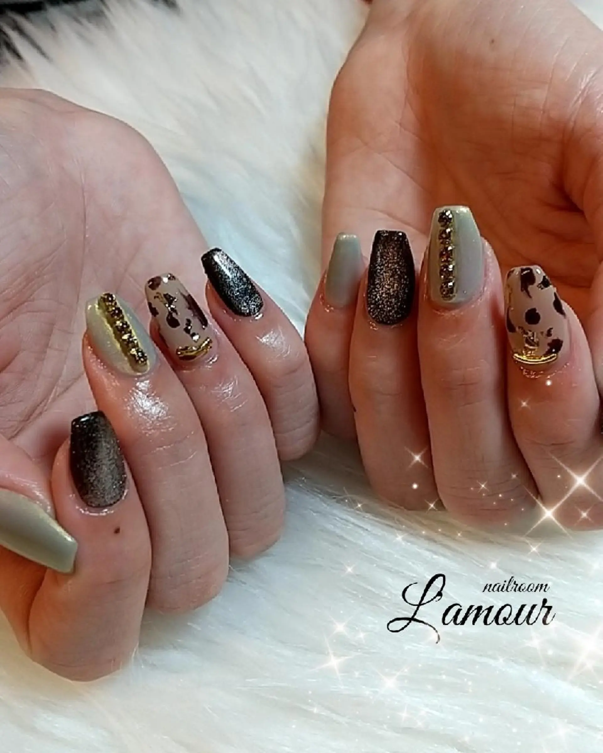 ネイル ニュアンスネイル L'amour 吹田市のネイルデザイン