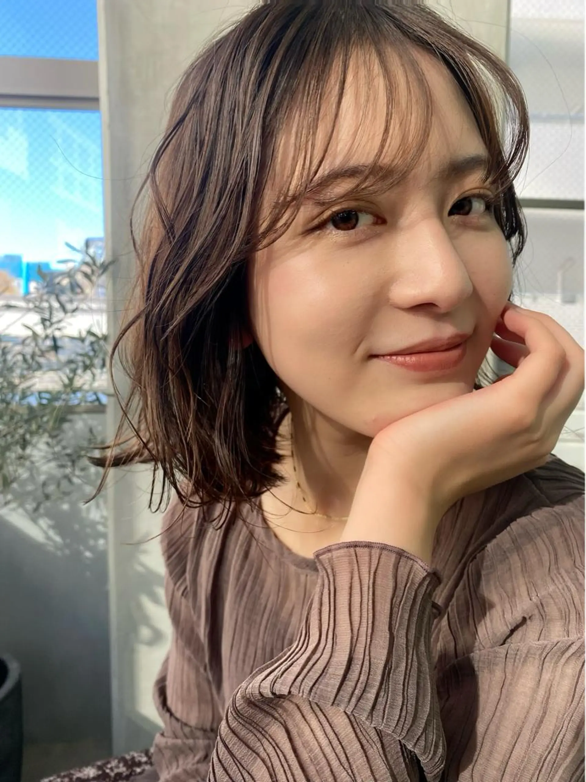 ミディアム カラー RISAKO レイヤーカット🎀のヘアスタイル