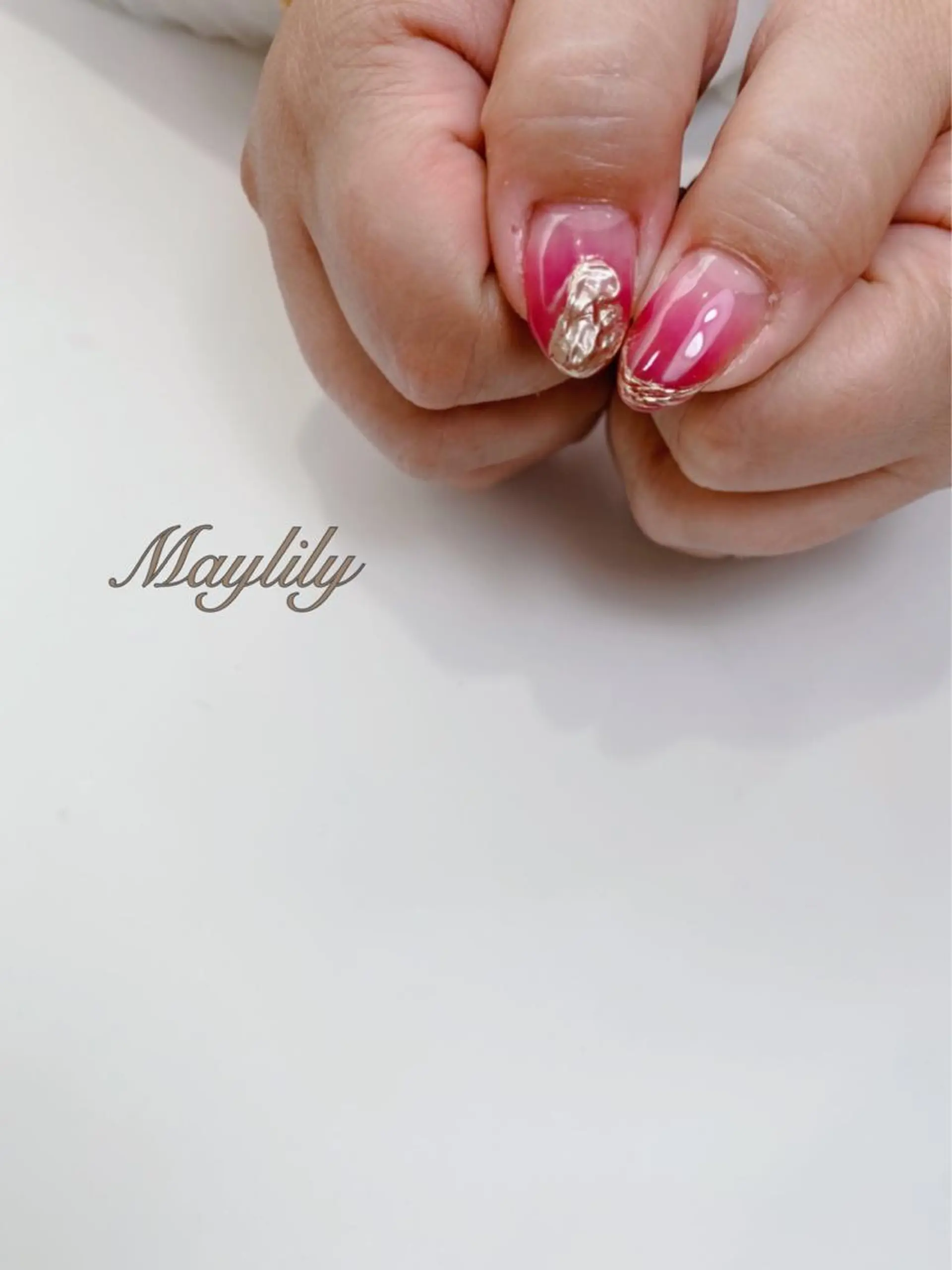 ネイル 持ち込み ハンドネイル Nail care salon Maylily所属・Nail salon Maylilyのネイルデザイン
