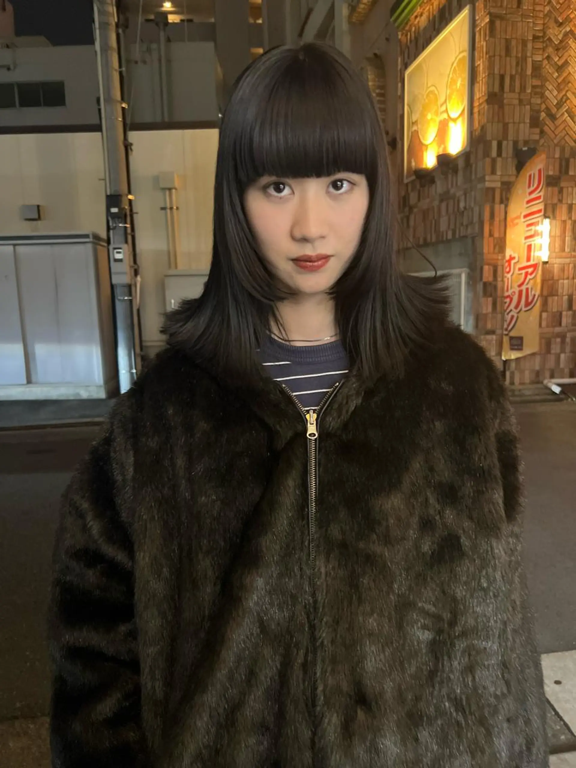 ロング ボブ ハイライト 髪質改善 韓国風ヘア 小顔カット 似合わせカラーの達人 ダブルカラー/森栄範のヘアスタイル