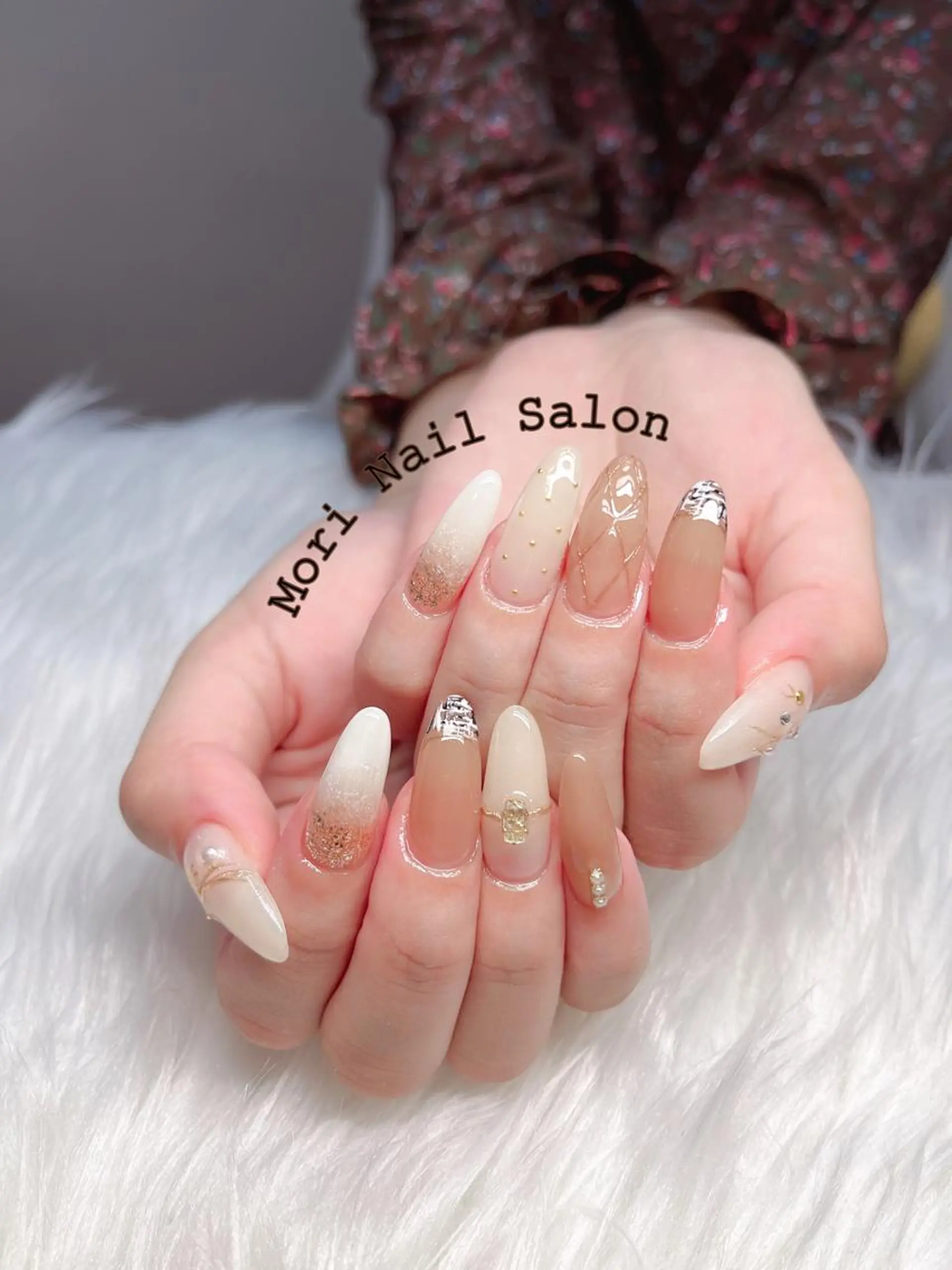 ネイル ハンドネイル 森 ネイルサロンのネイルデザイン