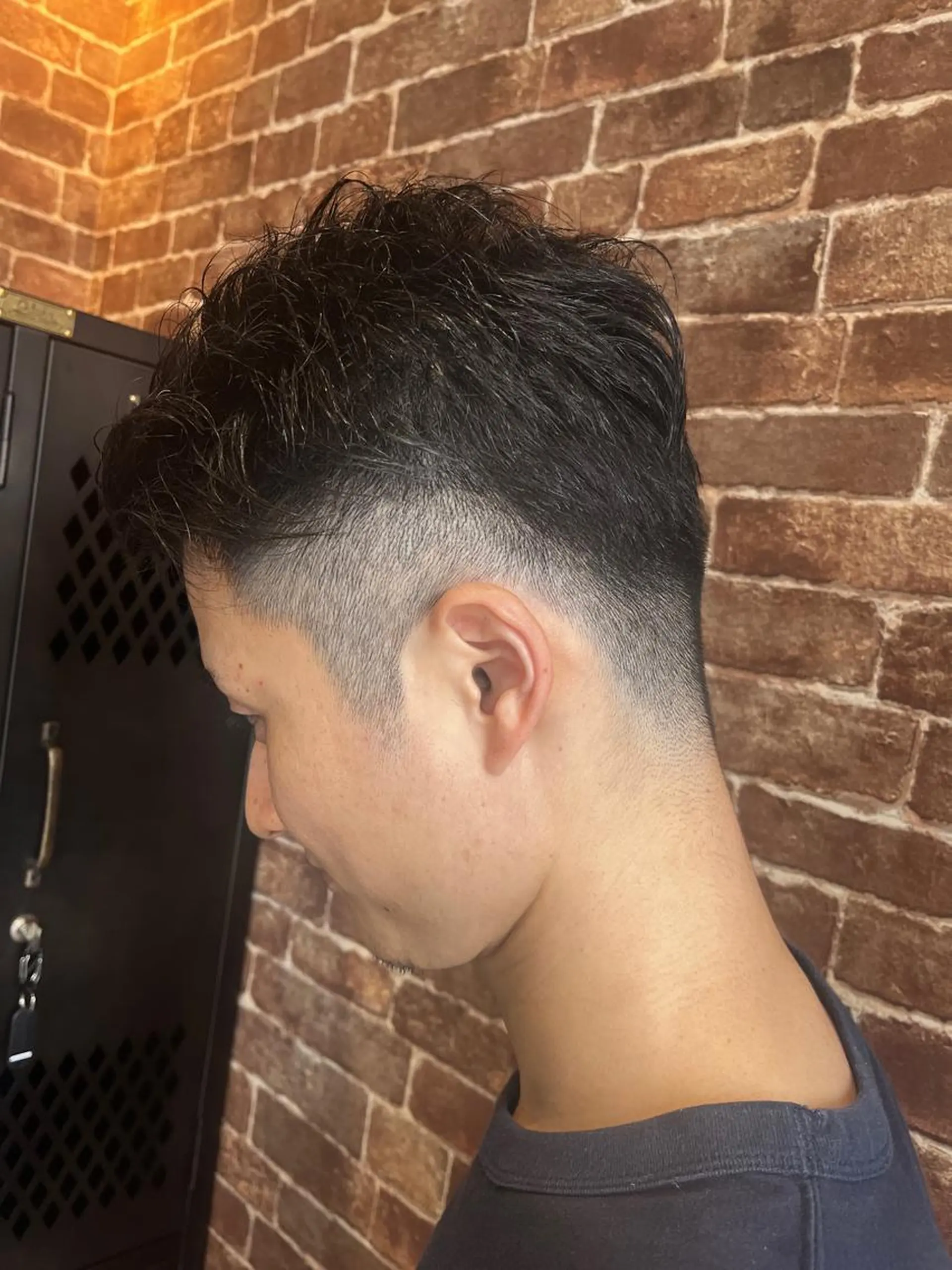 ショート メンズ メンズパーマ ケアカラー ピンクブラウン 外国人風カラー ショートヘア 久木原 ゆりのヘアスタイル