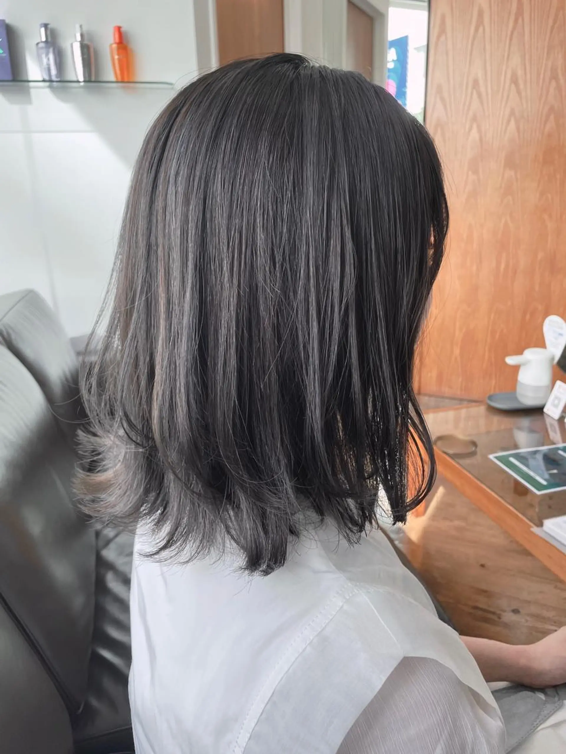 ミディアム カラー カット ヘアカラー トリートメント ブリーチなし/透明感 カラー🕊️坂入上総のヘアスタイル