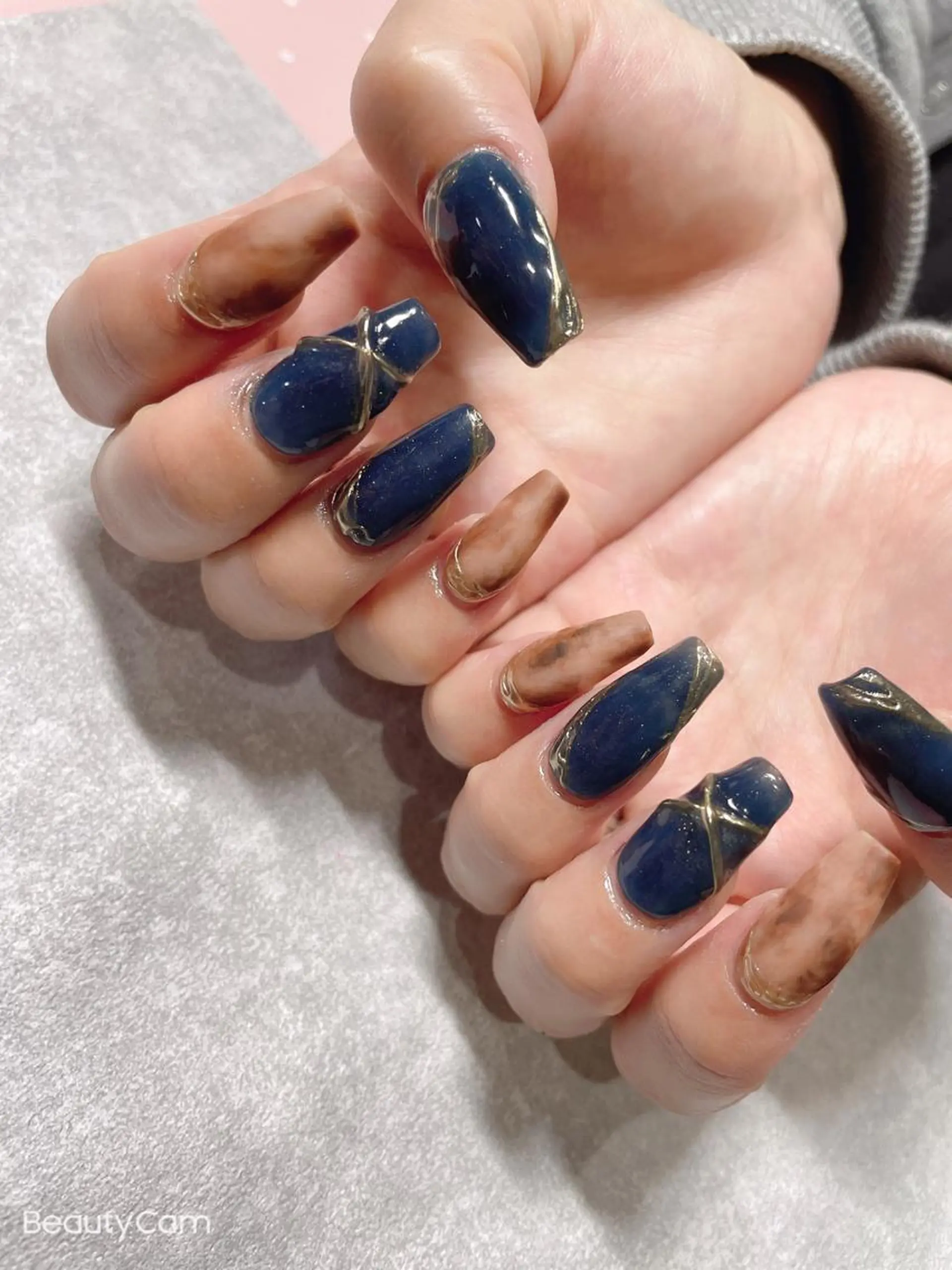 セミロング ネイル 《LB》ラブリエ Nail&eyeのマツエク・マツパデザイン