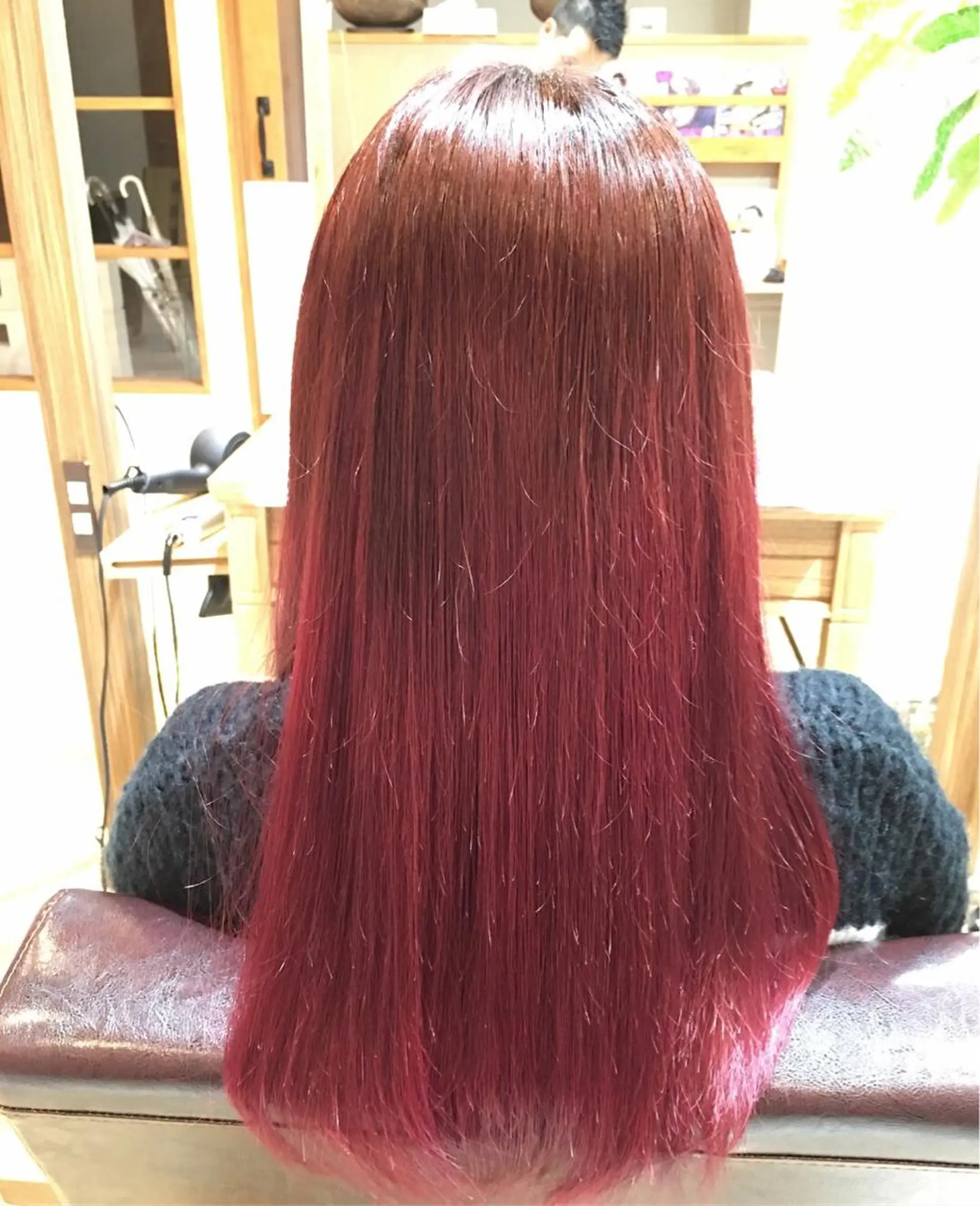 ロング カラー ピンクカラー ロング カット ヘアカラー 田中 就のヘアスタイル