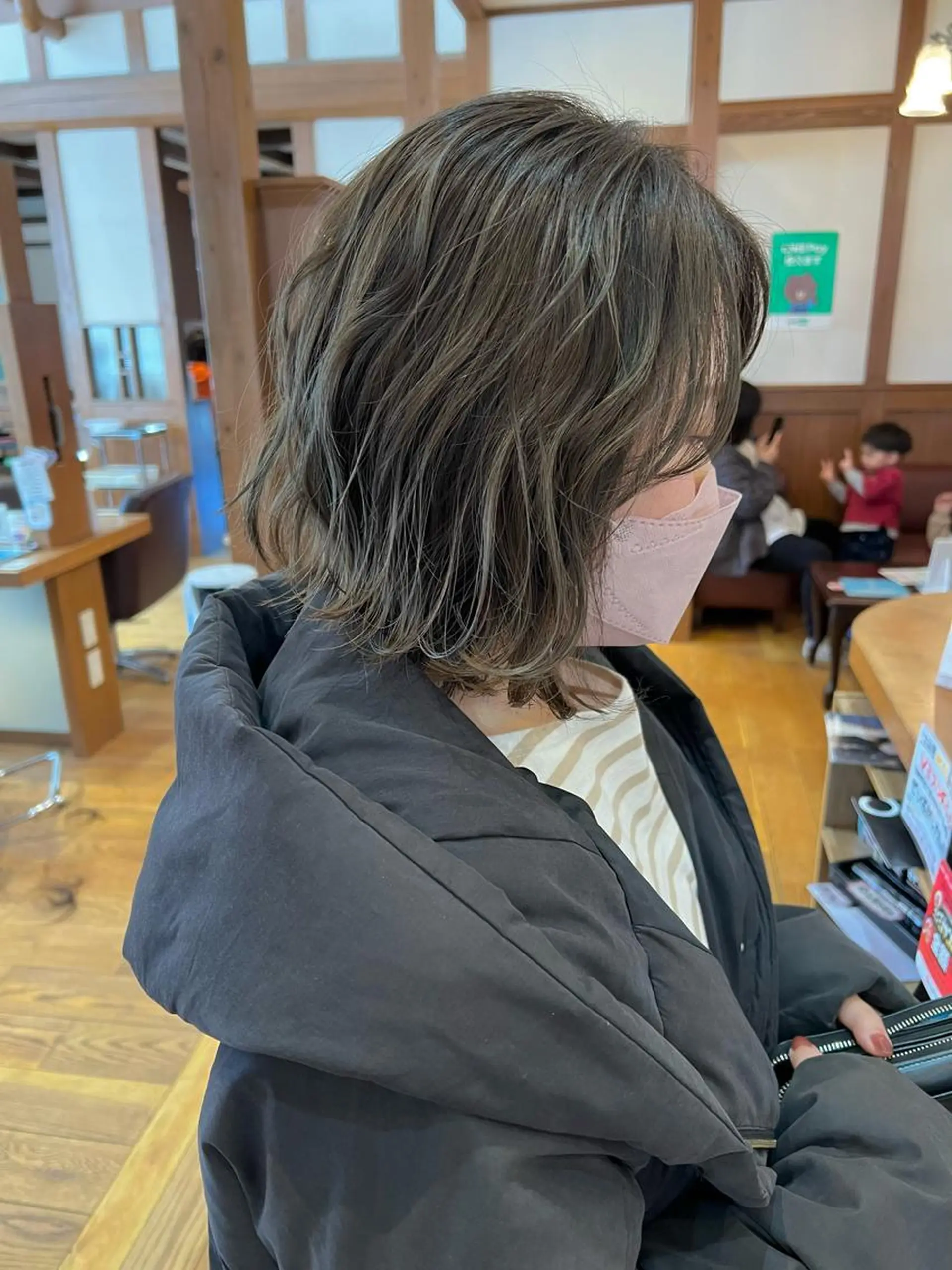 ミディアム カラー パーマ Artist 藤﨑紘成のヘアスタイル