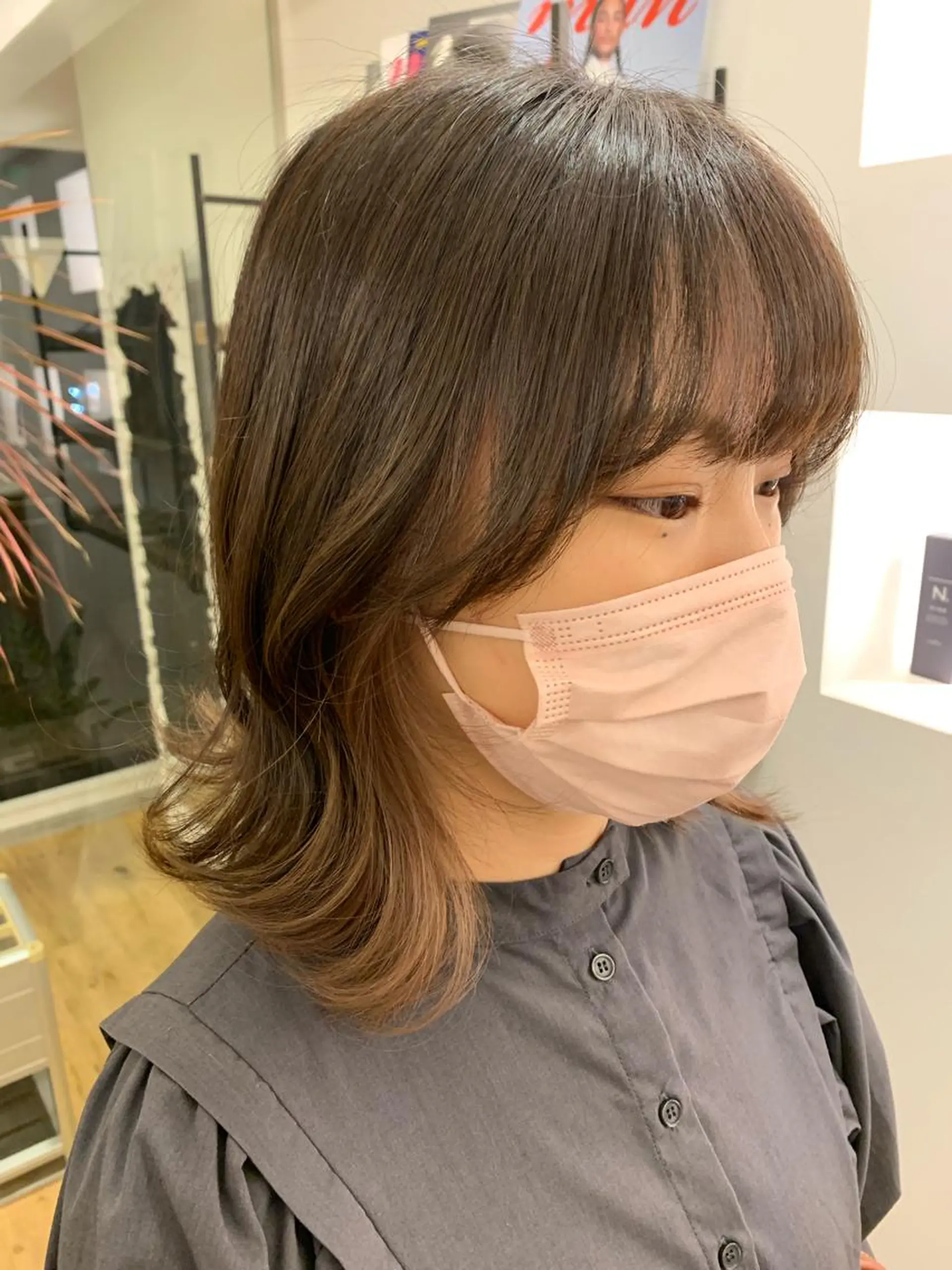 ミディアム un.le.pont ルカ  🎨のヘアスタイル