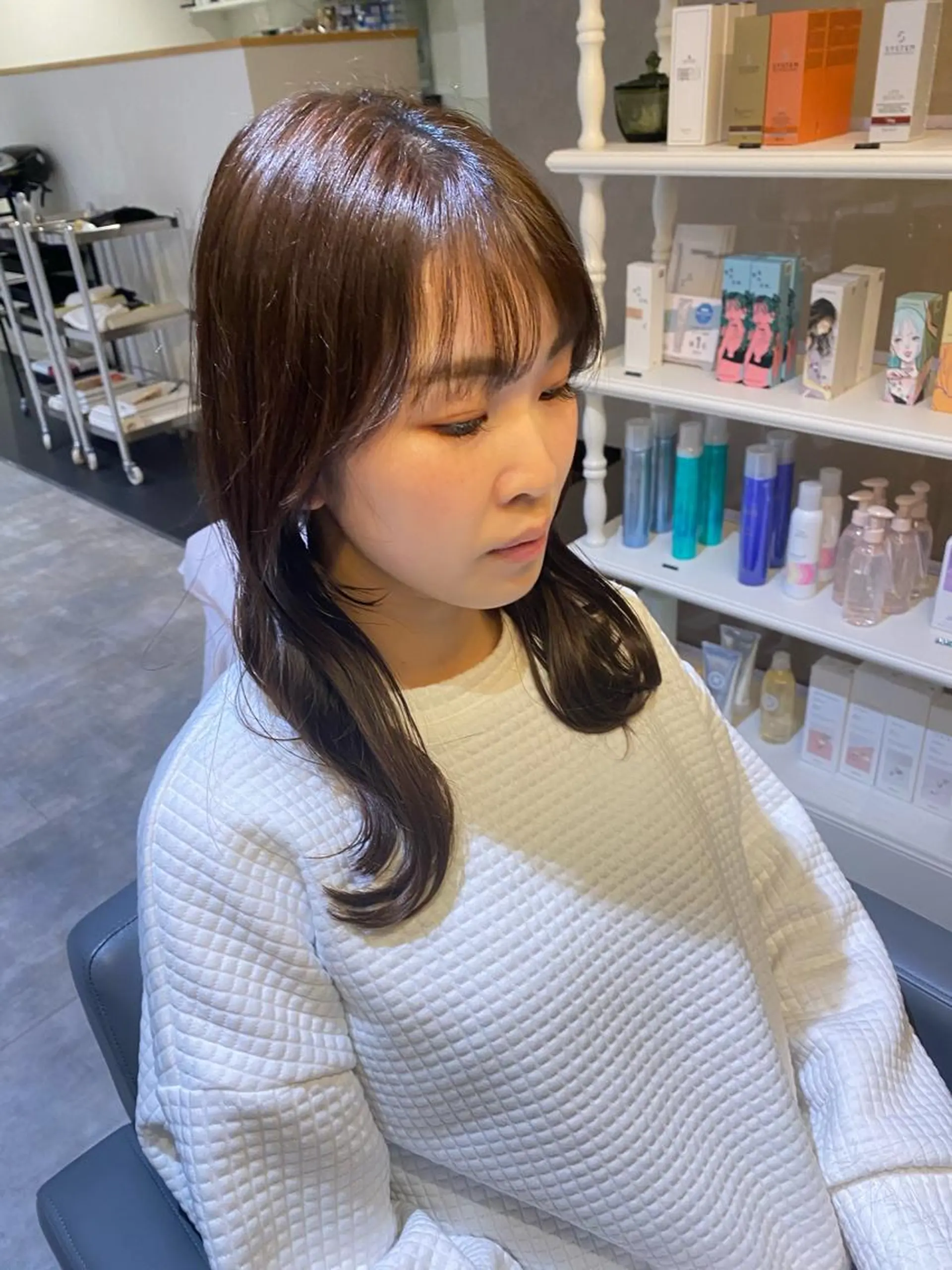 ロング 福島 立也のヘアスタイル