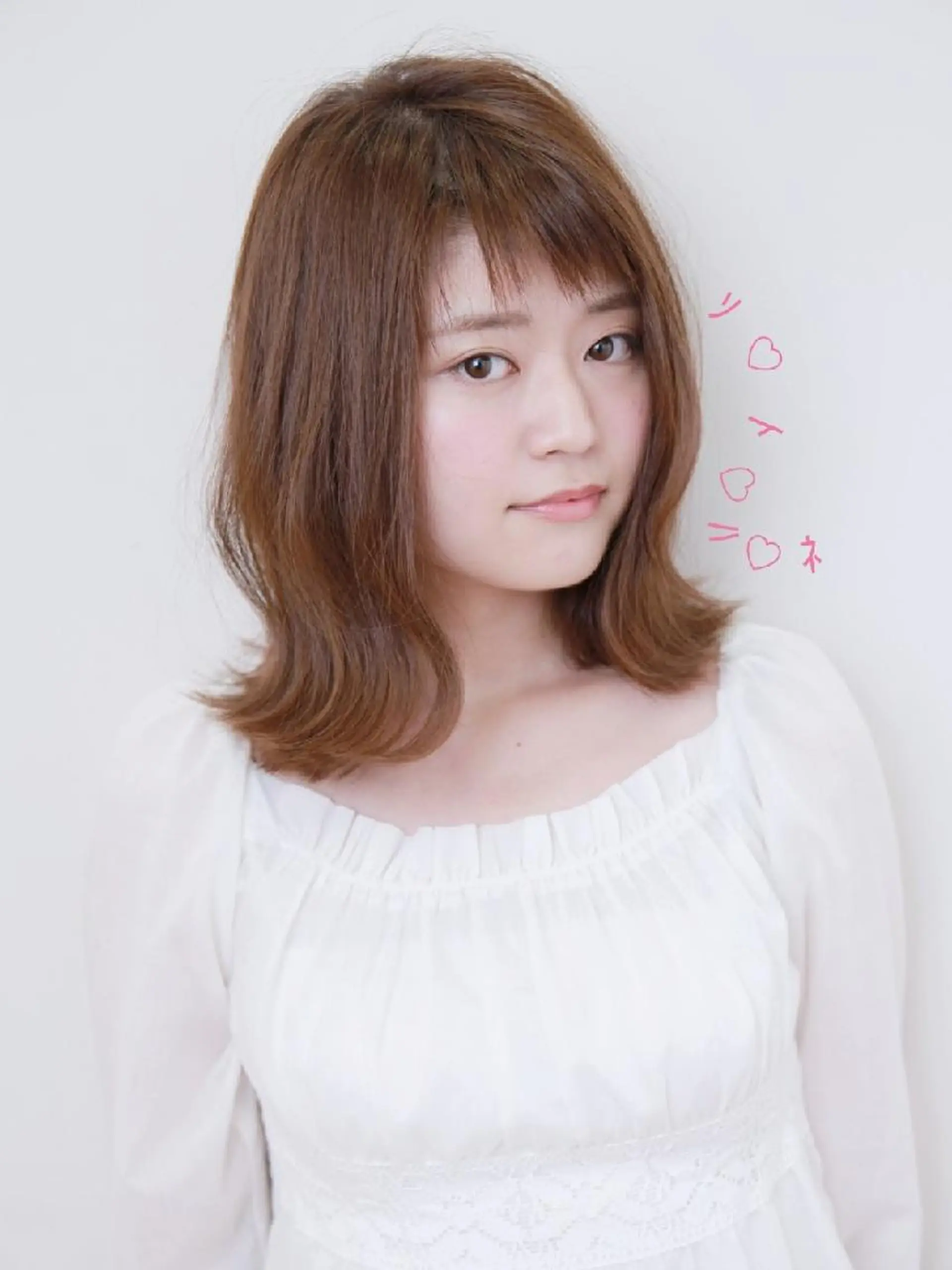 ミディアム カラー 外ハネヘア カット ヘアカラー トリートメント ✨ブリーチなし透明感 カラー✨ゆりかのヘアスタイル