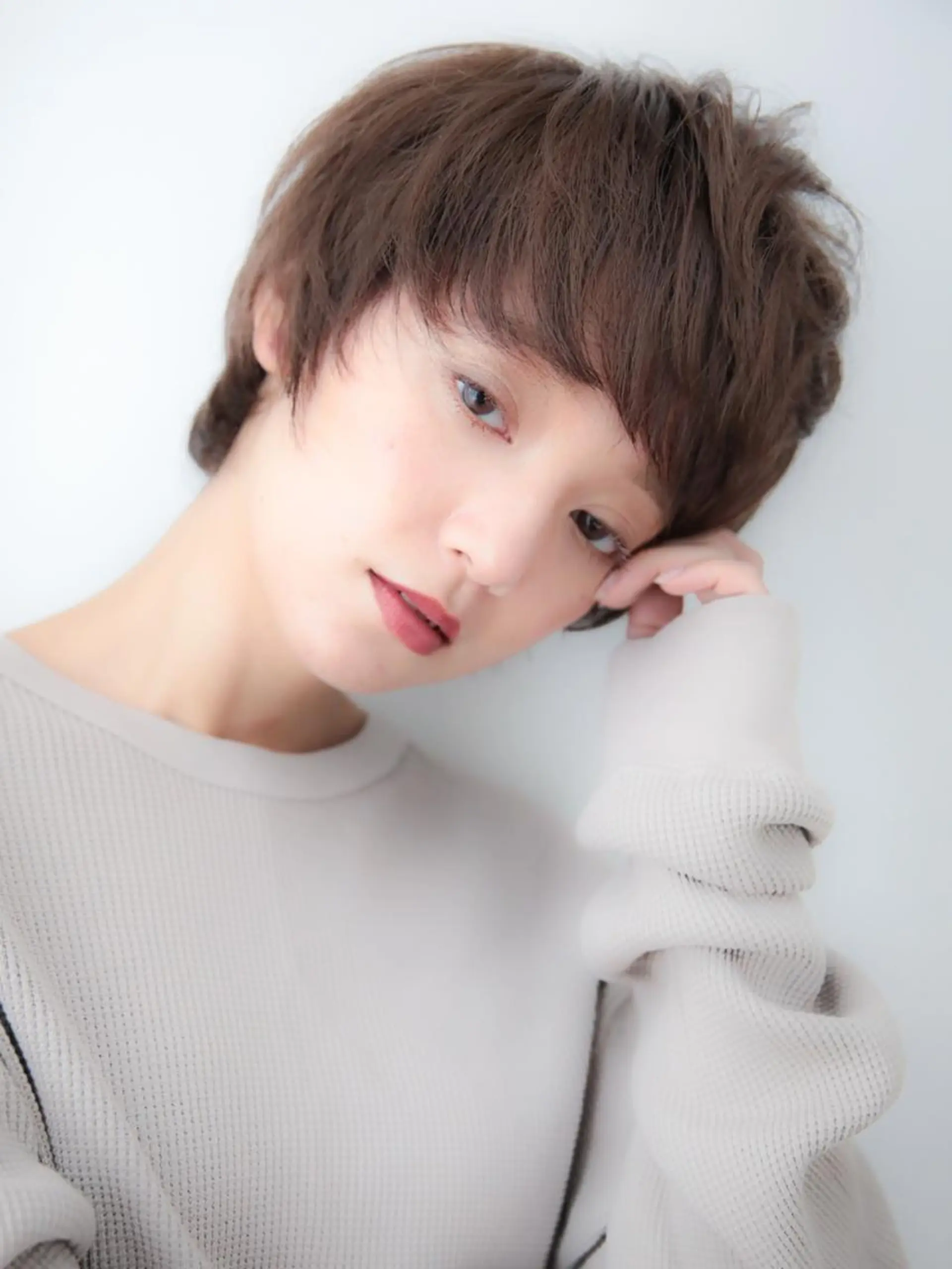 ショート カラー パーマ レイヤーカット✂️ 横浜No1♡下鳥翔子のヘアスタイル