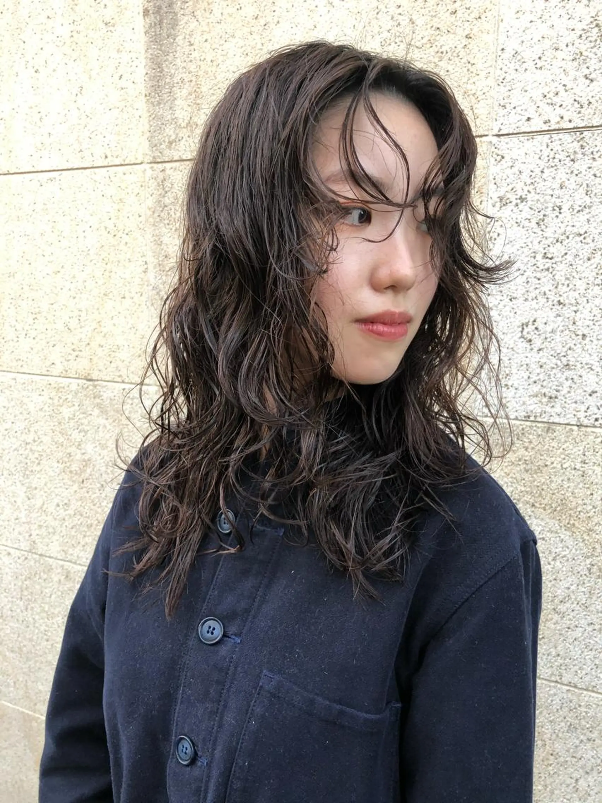 ミディアム カラー パーマ ヘアアレンジ MAEDA MADOKAのヘアスタイル