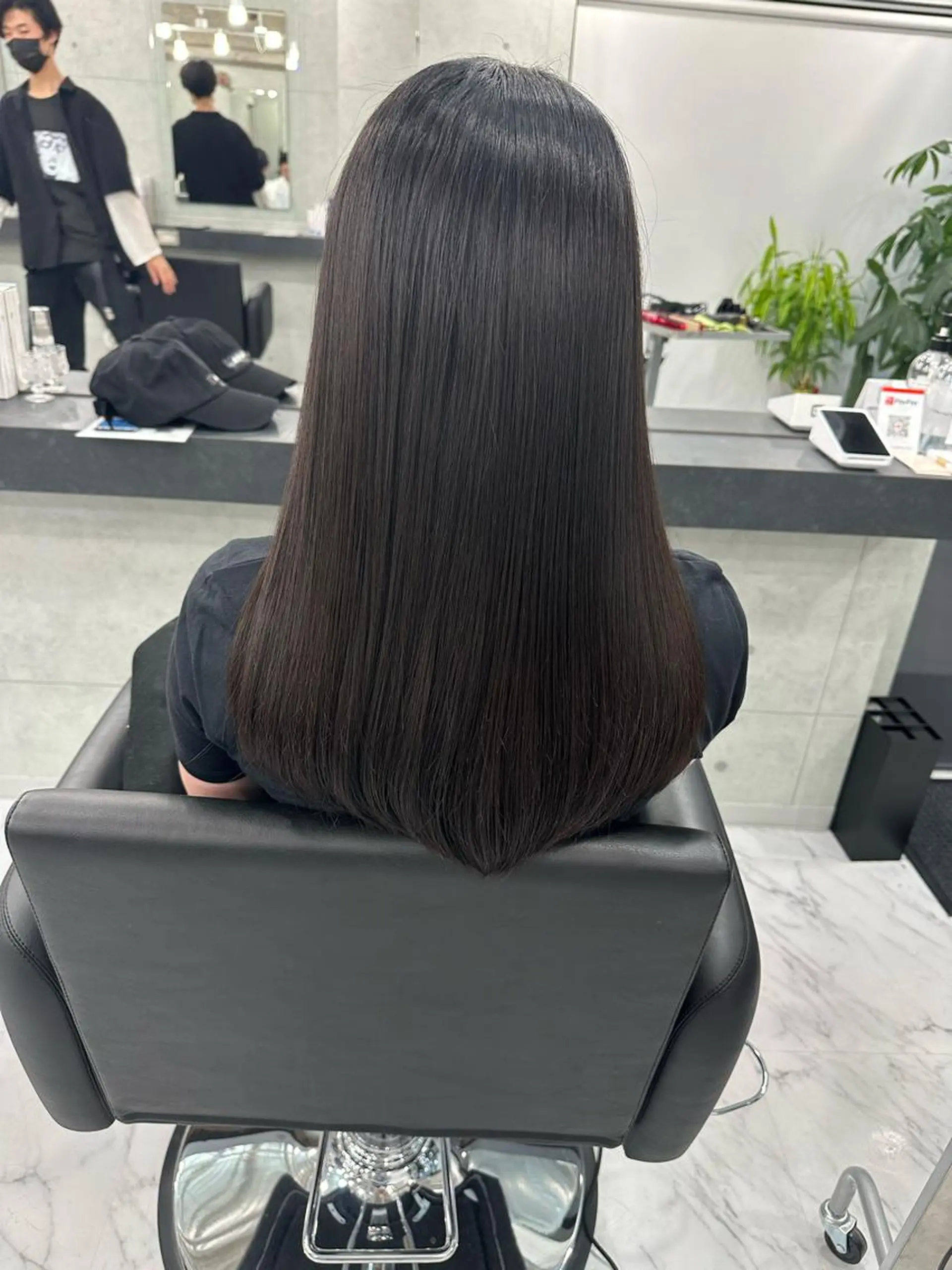 ロング ハイライト 髪質改善 小顔カット Endearing 銀座/レイヤーカットのヘアスタイル