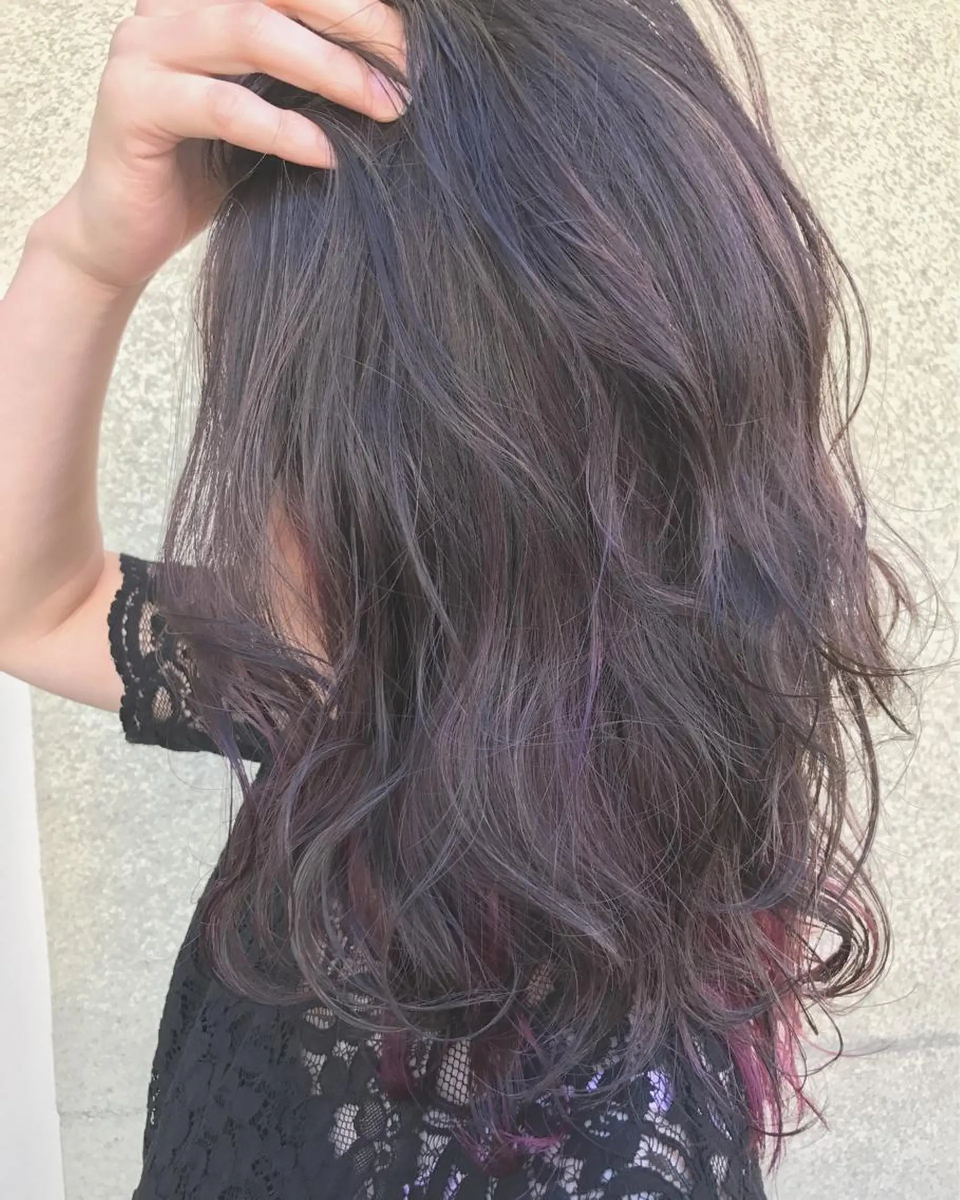 セミロング カラー 🍋透け感カラー🍃 オリーブ🍐Kahoのヘアスタイル