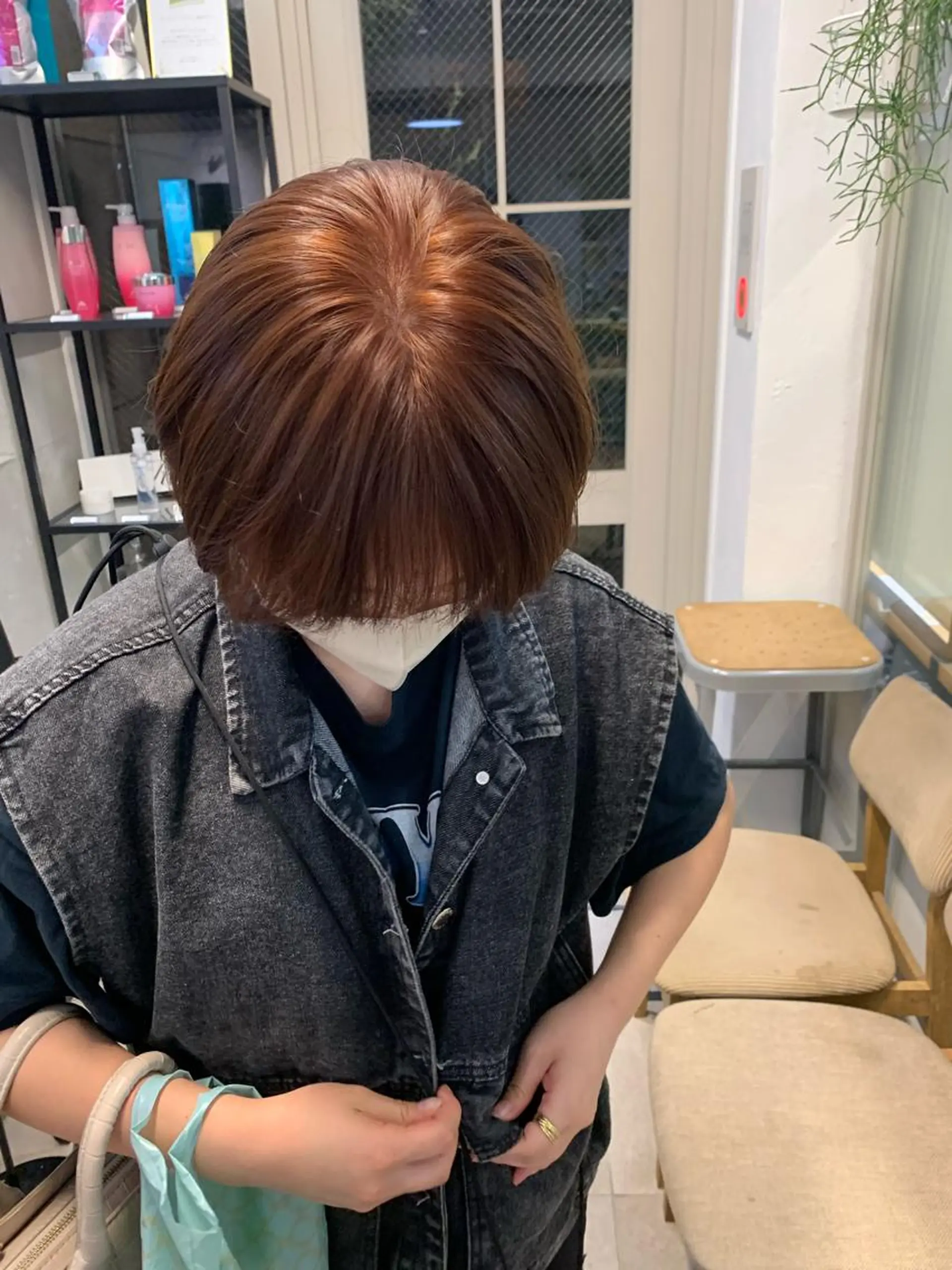 ショート カラー ヘアカラー トリートメント REINA☁️透明感 カラー/ぷつっと♡のヘアスタイル