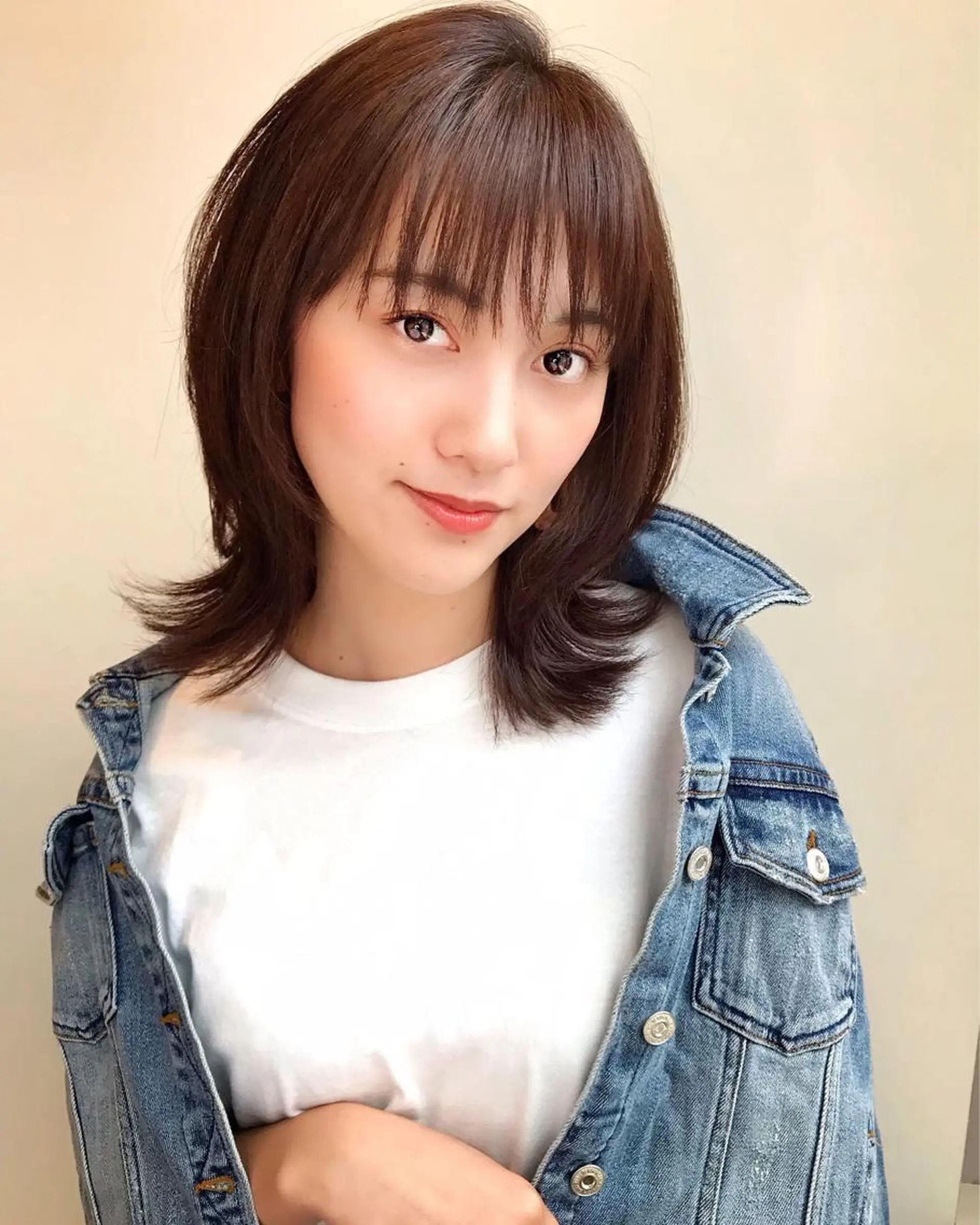 ミディアム カット ヘアカラー トリートメント ヒラヤマ ユウスケのヘアスタイル