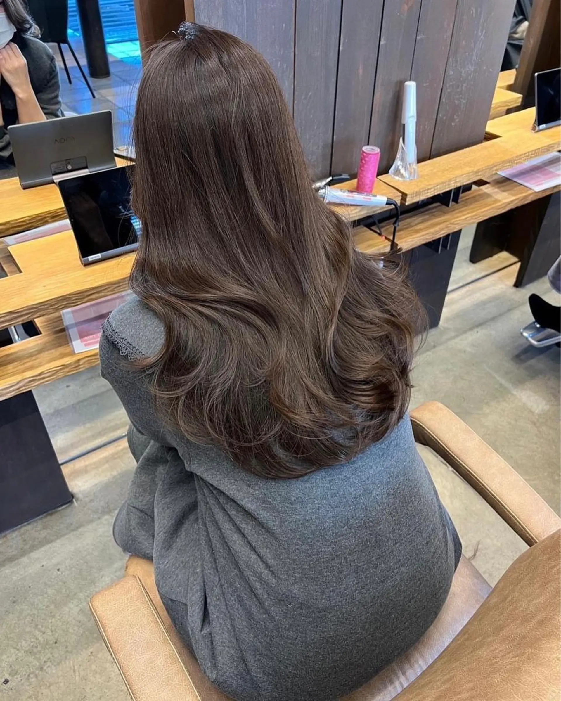 ロング カラー カット ヘアカラー トリートメント レイヤーカット/ 顔周り 五島巨幹のヘアスタイル