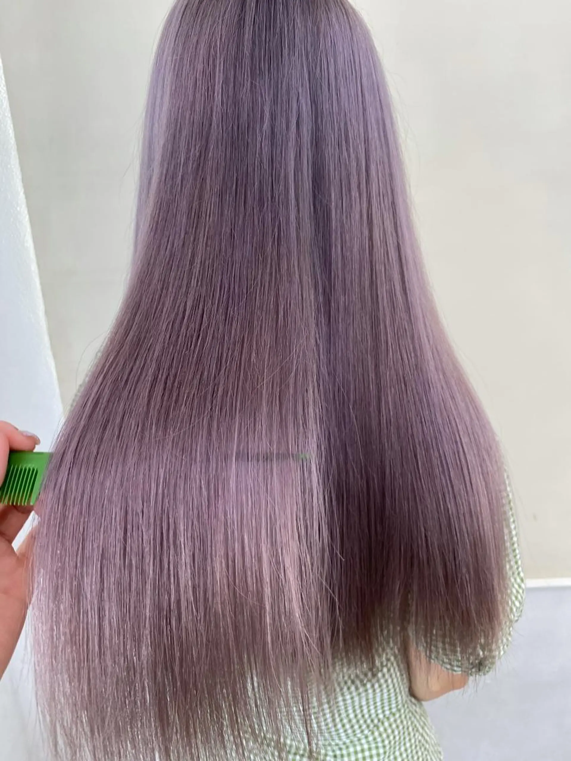 ロング カラー エクステ ハイトーン 💭黒崎ハルカのヘアスタイル