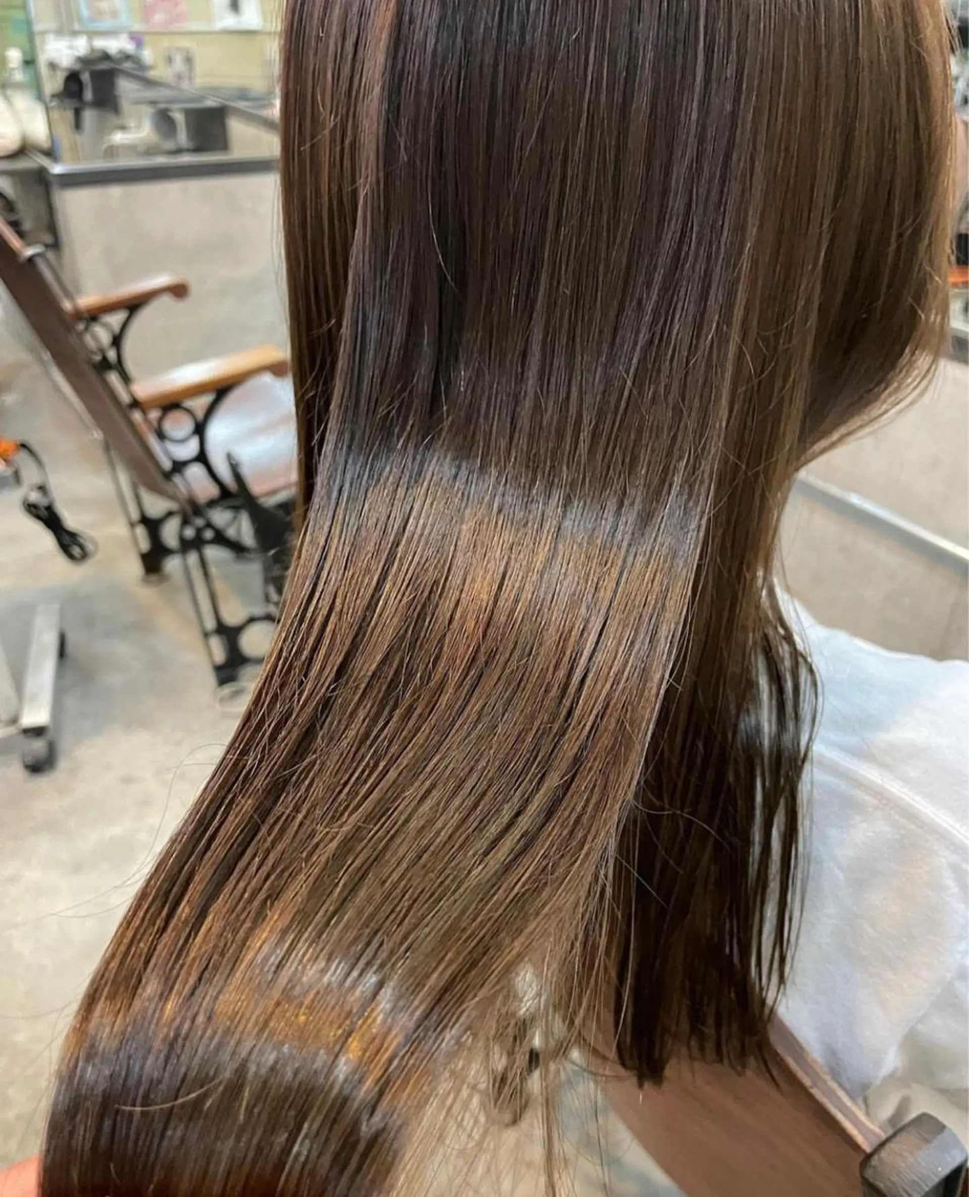 ロング カラー デザインパーマ メンズカット 郁美のヘアスタイル