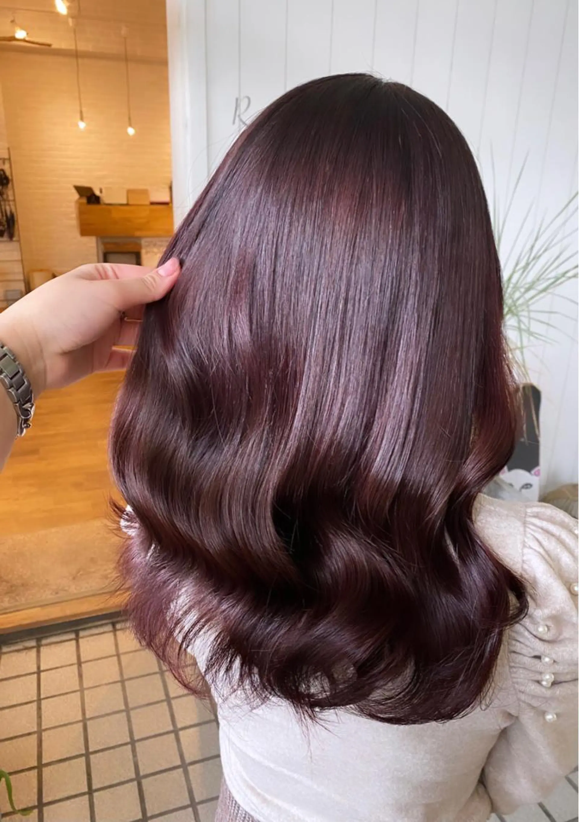 ミディアム カラー ブラウンカラー ピンクカラー ピンクブラウン sio.nail&eyebrow salon shimokitazawa2号店所属・nailist mana𖤐´-のネイルデザイン