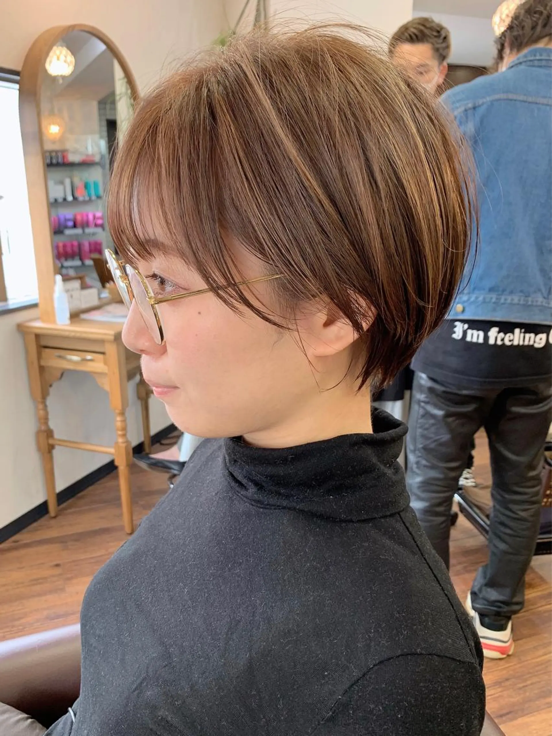 ショート ショートヘア 縮毛矯正/ショート/ レイヤー/畑中正敏のヘアスタイル