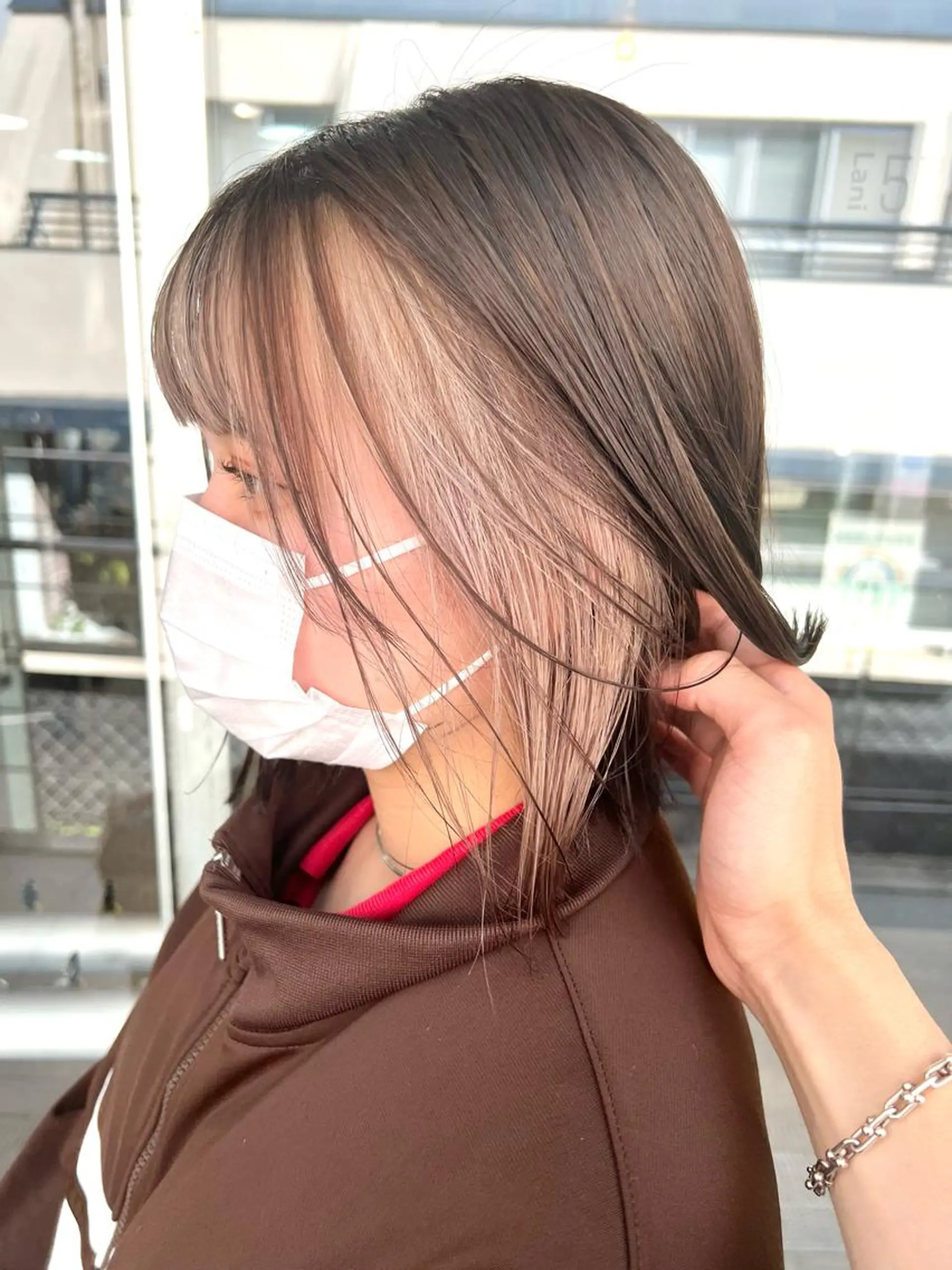 ショート カラー ヘアアレンジ ヘアカラー トリートメント ヘッドスパ ヘアセット 🌈インナーカラー ‘ショウマ’🌈のヘアスタイル