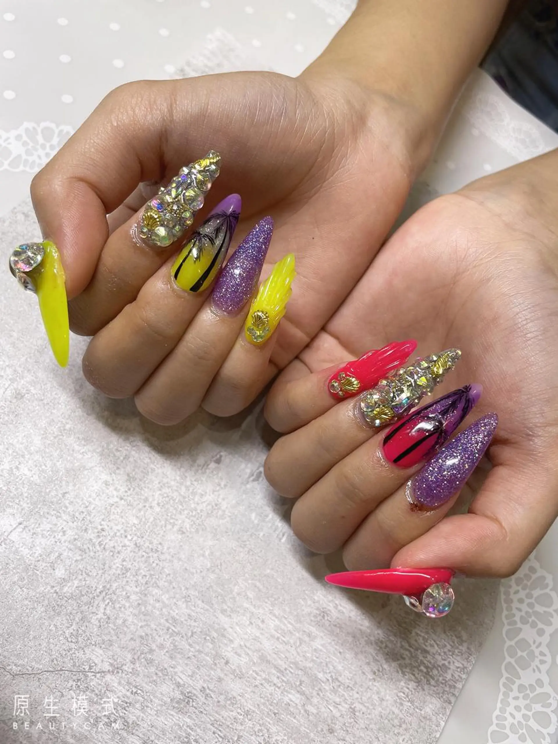 ロング ネイル ハンドネイル 《LB》ラブリエ Nail&eyeのマツエク・マツパデザイン