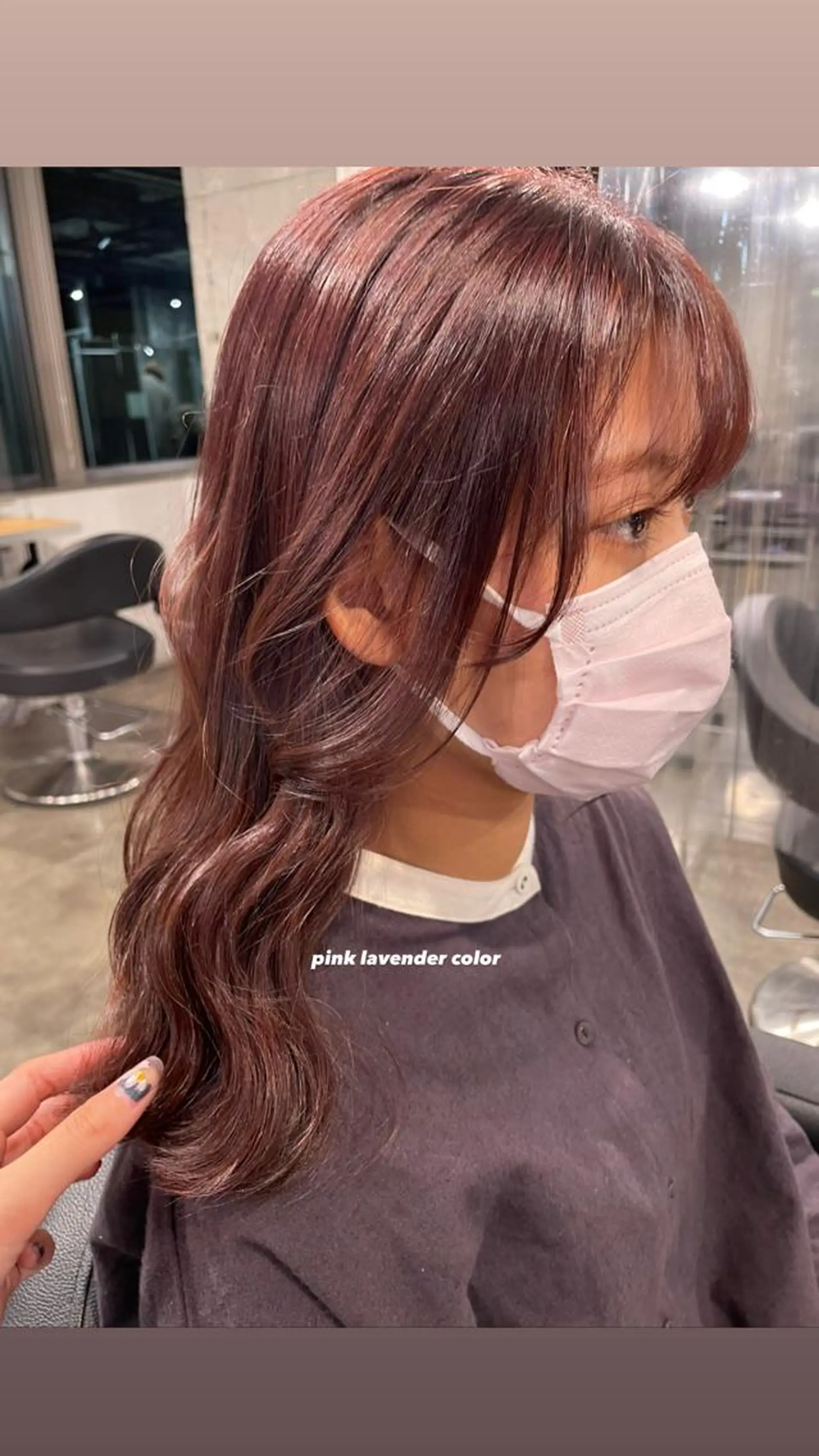 ロング カラー パーマ ヘアアレンジ メンズ キッズ ネイル マツエク・マツパ 透明感カラー・レイヤ ー🎀amika🎀のヘアスタイル