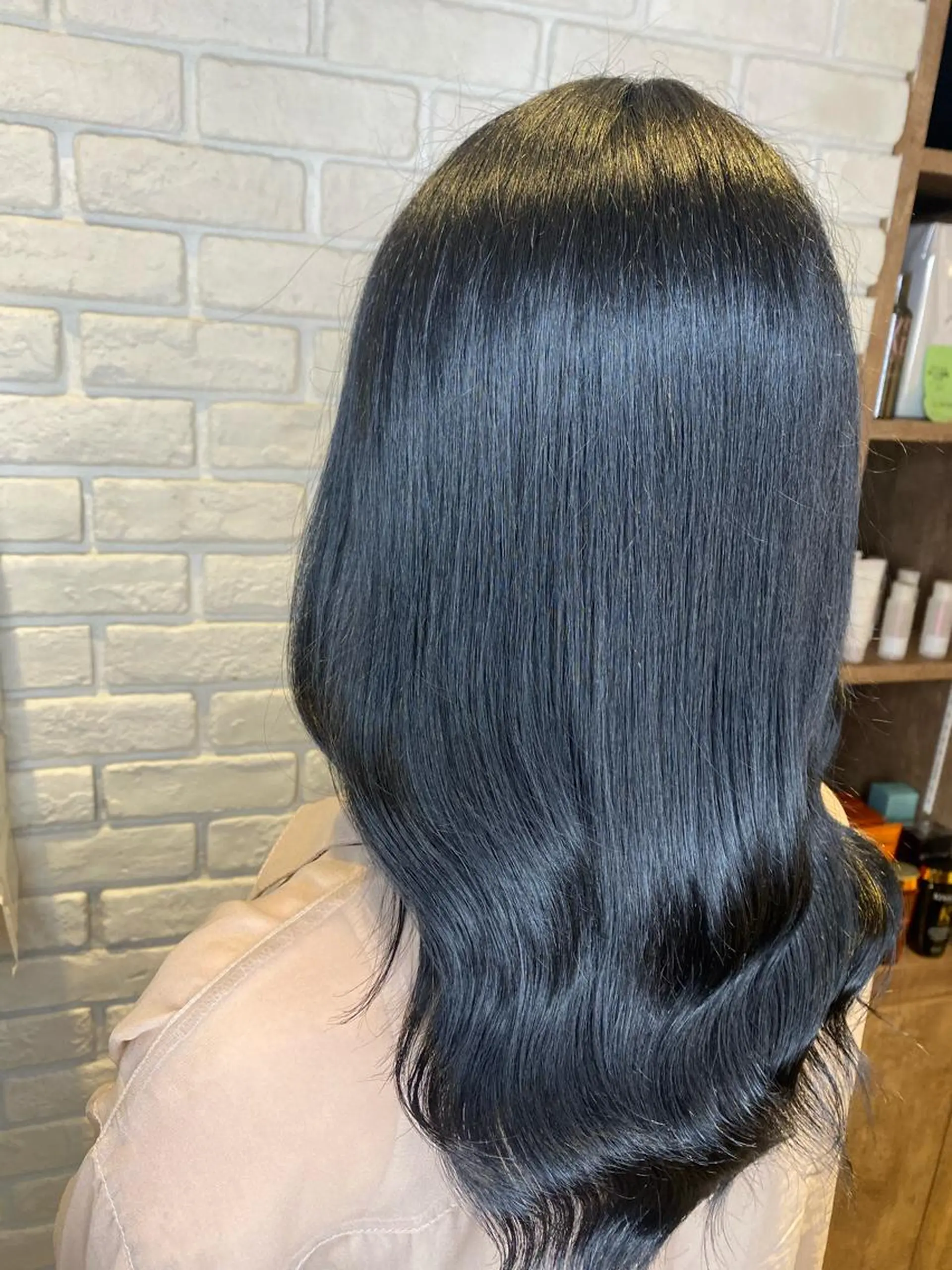 セミロング ヘアカラー トリートメント 🎀しゅな/韓国 レイヤー/透明感♡のヘアスタイル