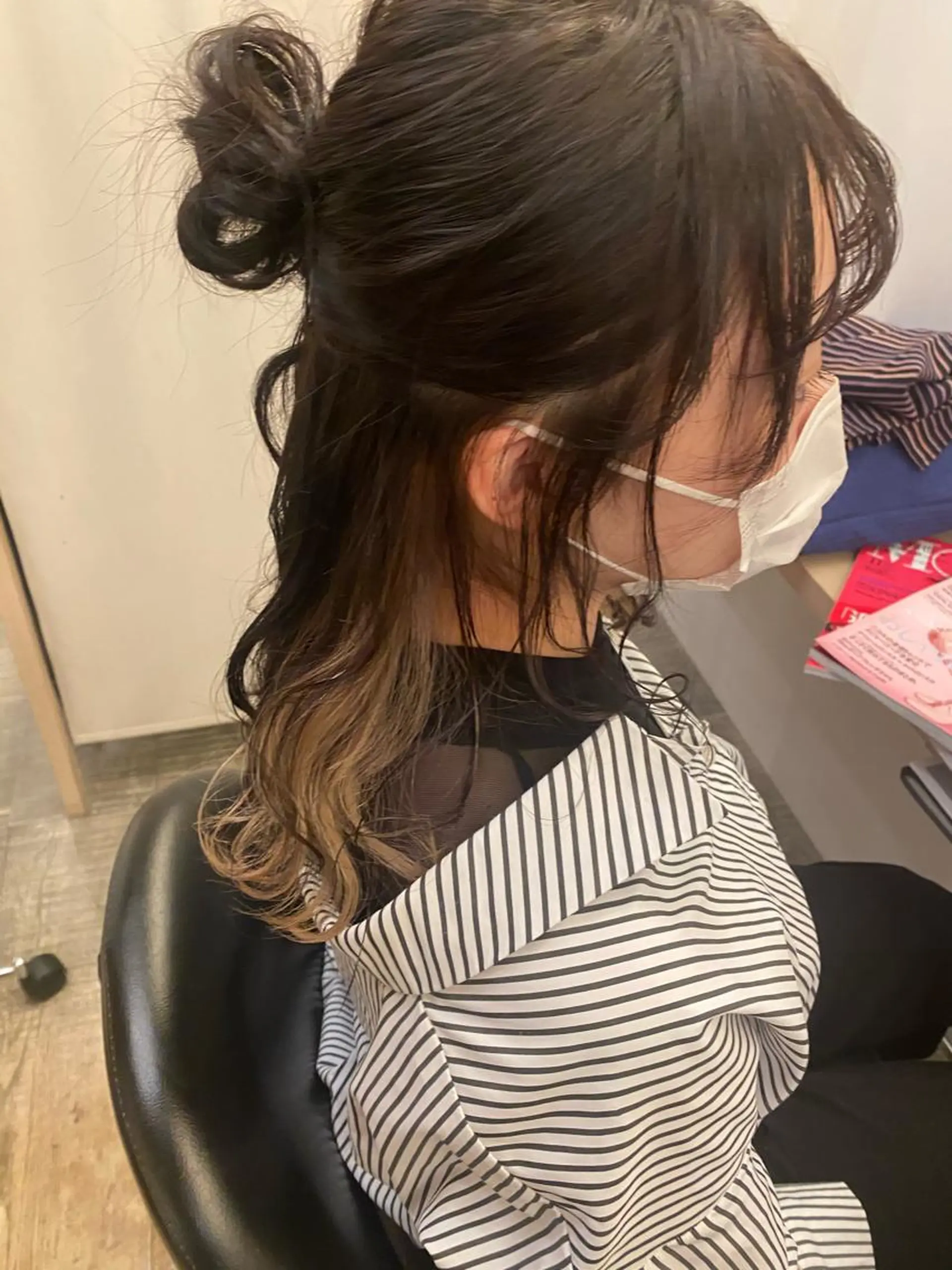 セミロング カラー ヘアアレンジ 野村 莉夏香のヘアスタイル