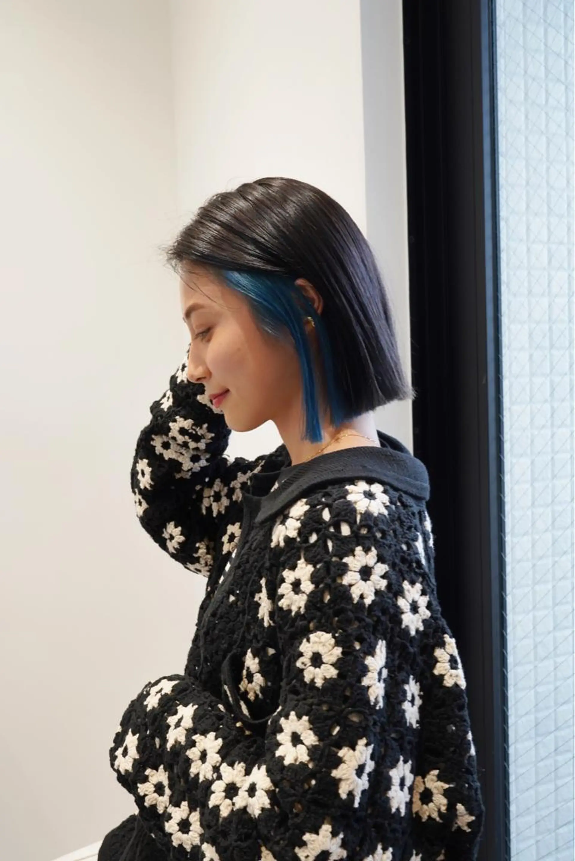 ショート カラー ブルーカラー ボブ カット ヘアカラー トリートメント ヘアセット メンズ特化 パーマ/オザワのヘアスタイル