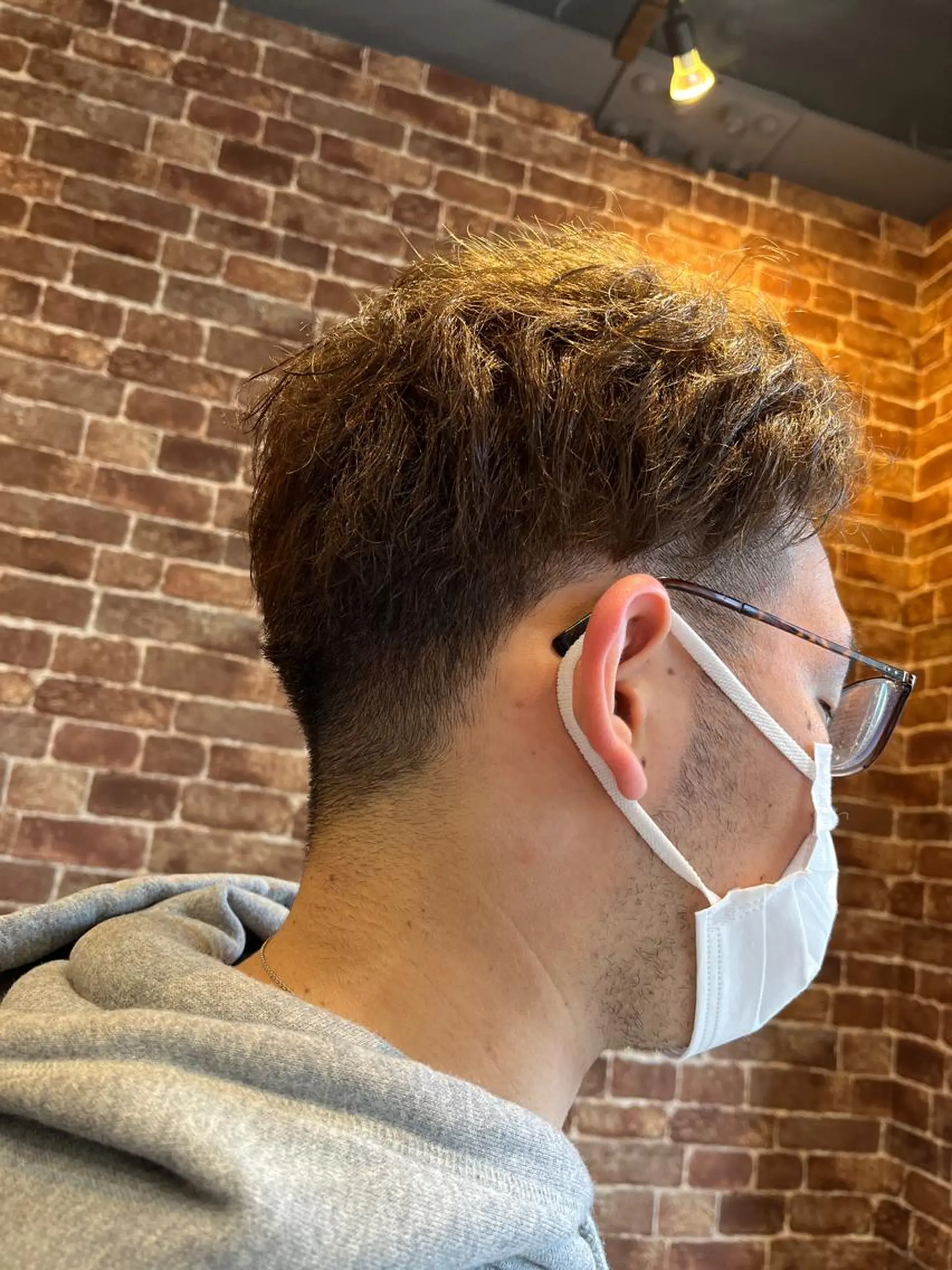 ショート カラー パーマ ヘアアレンジ メンズ キッズ ネイル アイブロウ メンズブリーチ メンズハイライト メンズインナーカラー メンズ韓国風 ブリーチ times salon名駅所属・久木原 ゆりのヘアスタイル