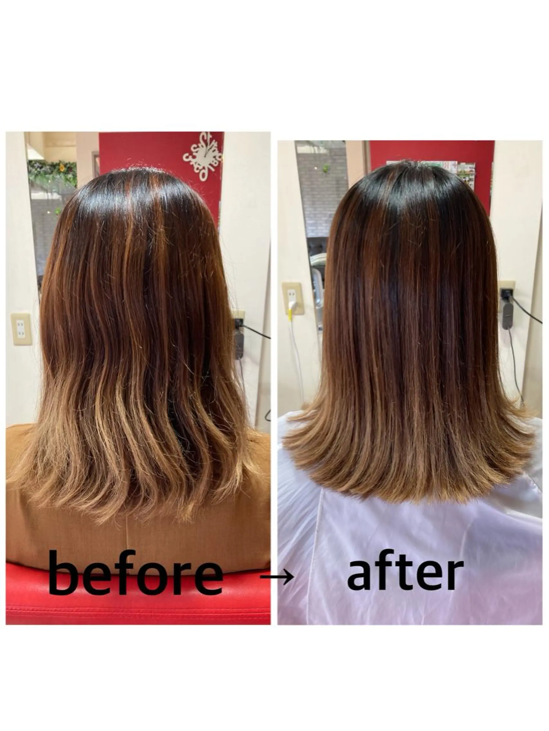ミディアム 岸本 友子のヘアスタイル