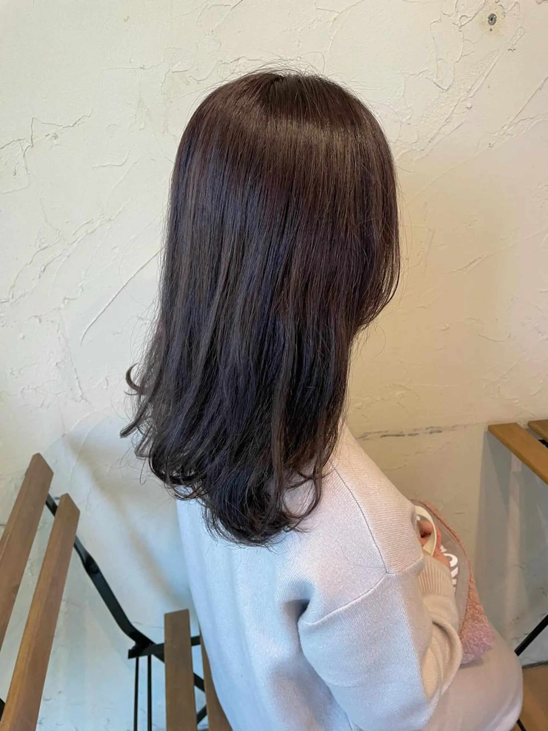 セミロング カラー パーマ アッシュ ラベンダーカラー ラベンダーアッシュ メンズ特化/パーマ指 名No.1/百瀬太郎のヘアスタイル