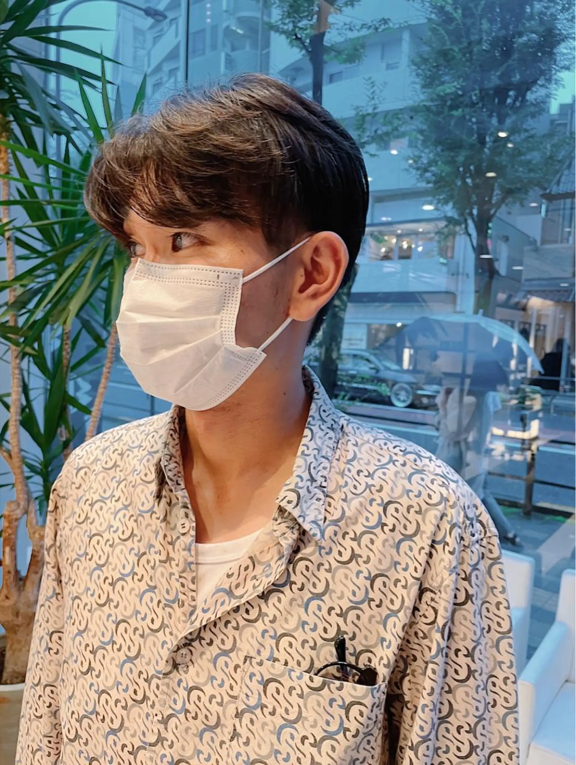 メンズ センターパート カット BiBi 武田 あやのヘアスタイル