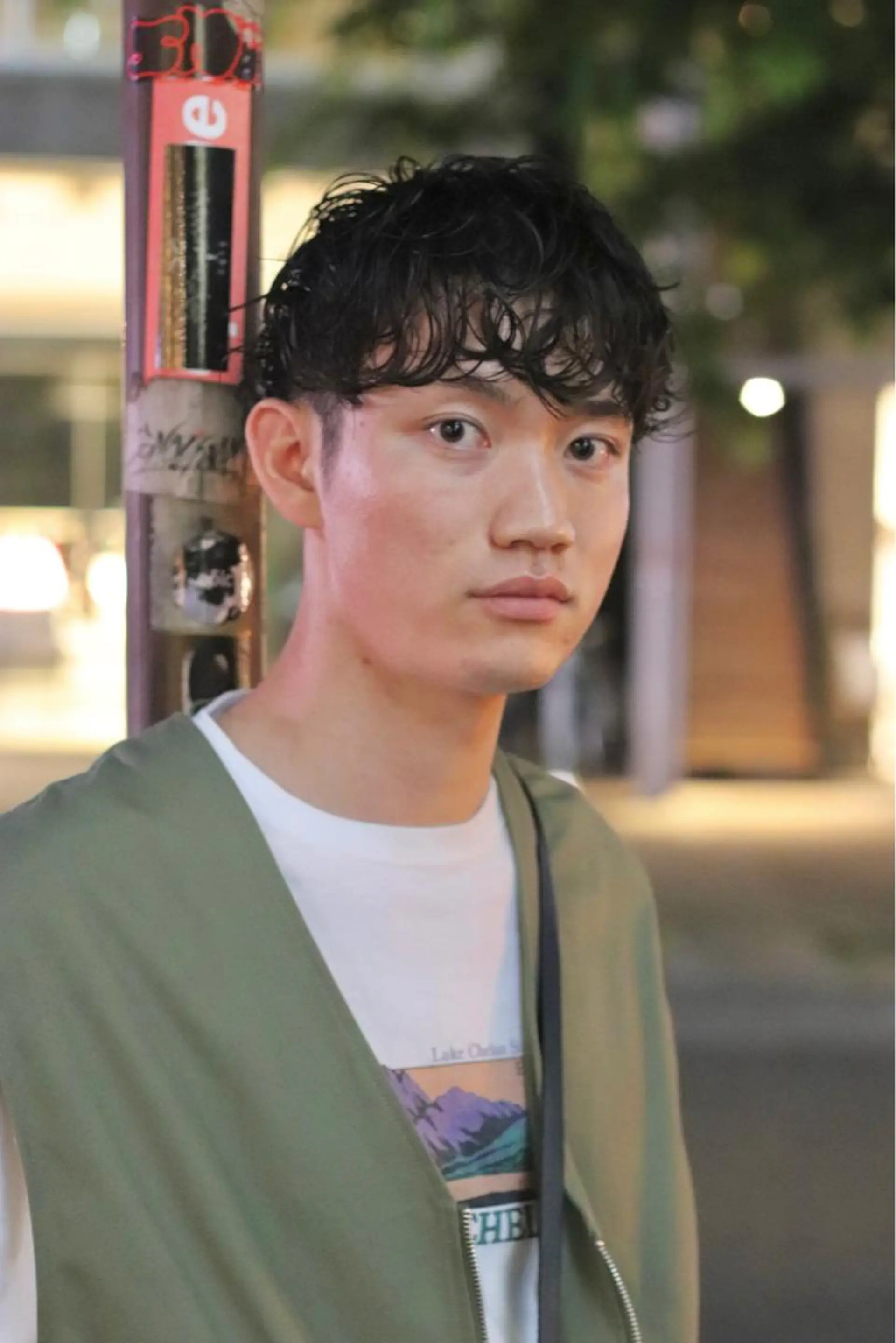 ショート パーマ joh/メンズ/ ブリーチ/矢場町のヘアスタイル