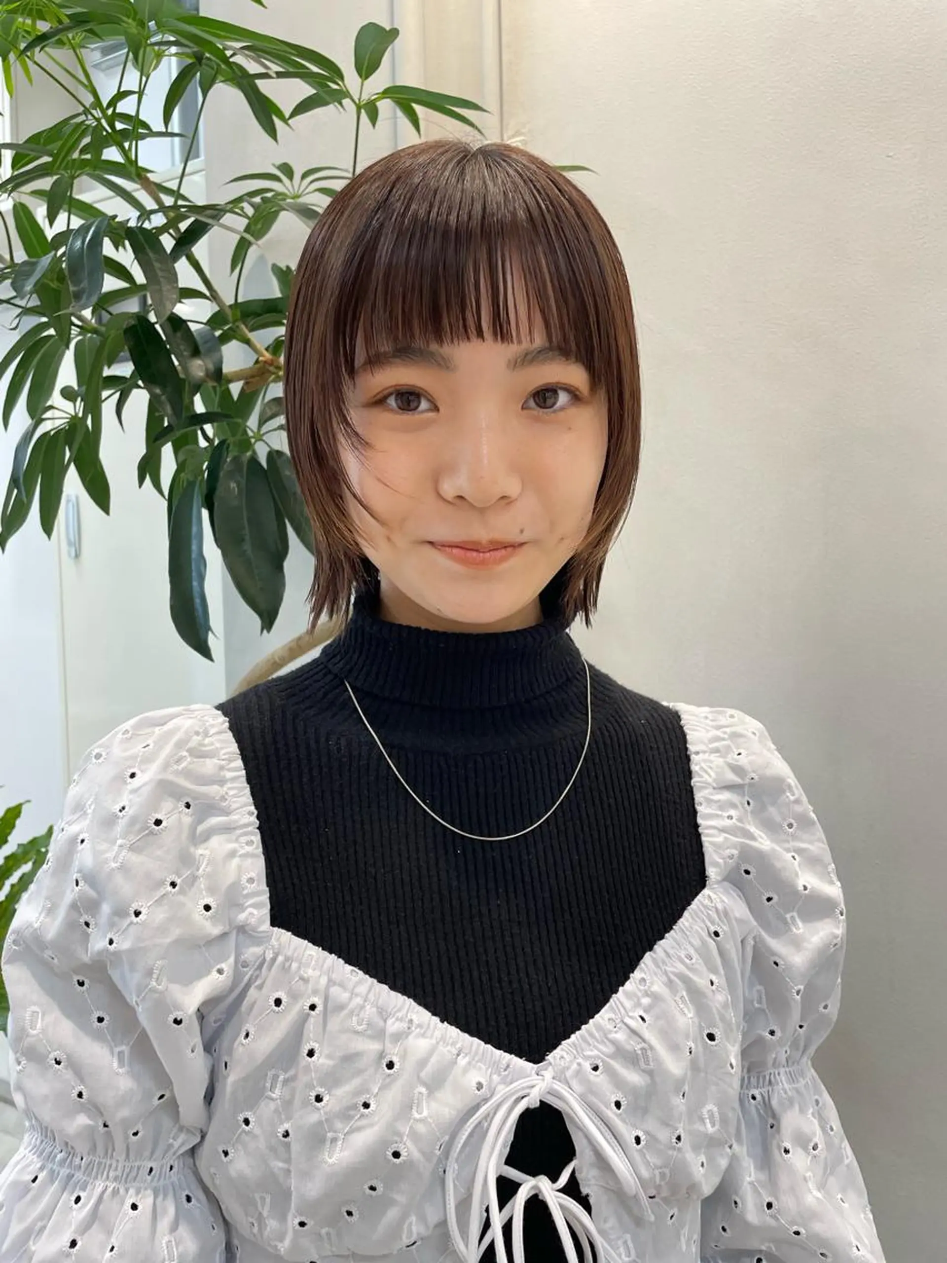 ミディアム 青木 優歩のヘアスタイル