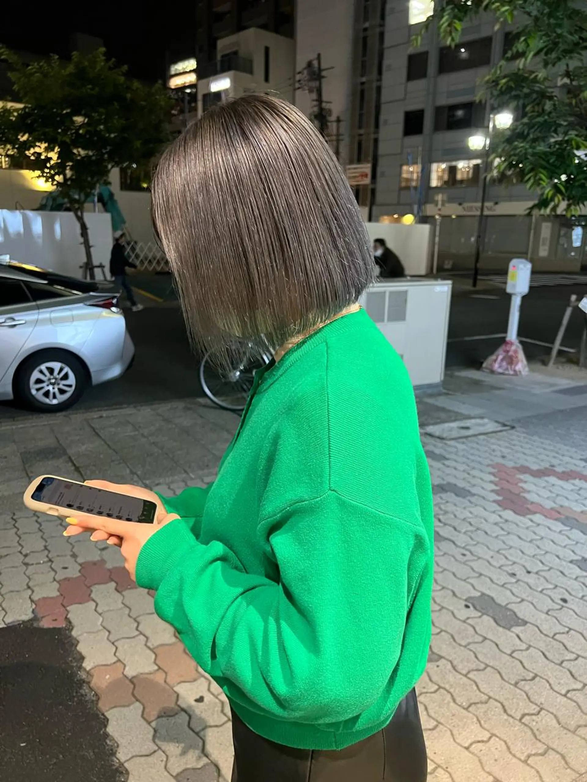 カラー シルバー joh/メンズ/ ブリーチ/矢場町のヘアスタイル