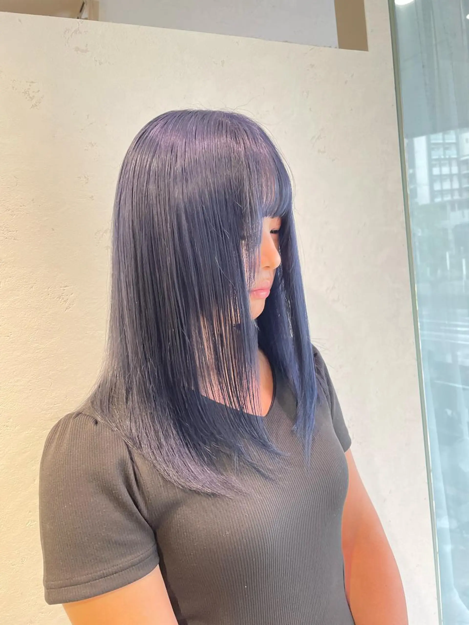 ロング 前田 菜奈子のヘアスタイル