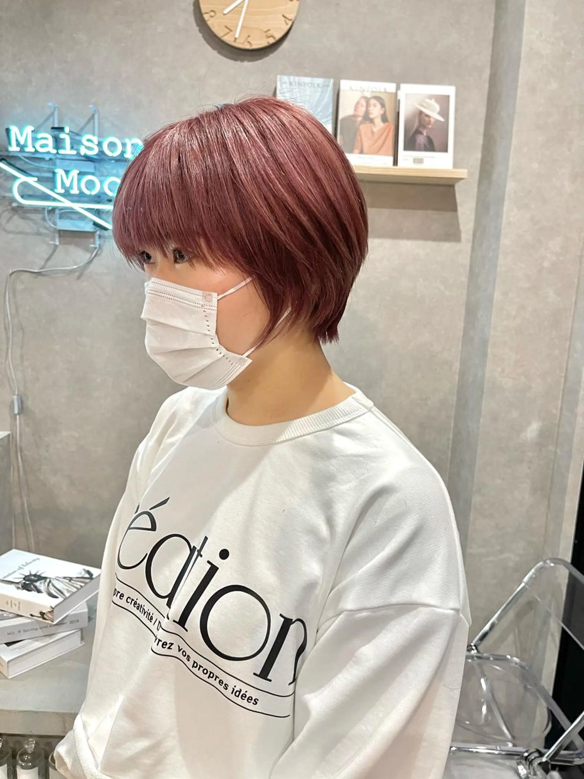 ショート カラー カット ヘアカラー トリートメント 一ノ瀬 暁のヘアスタイル