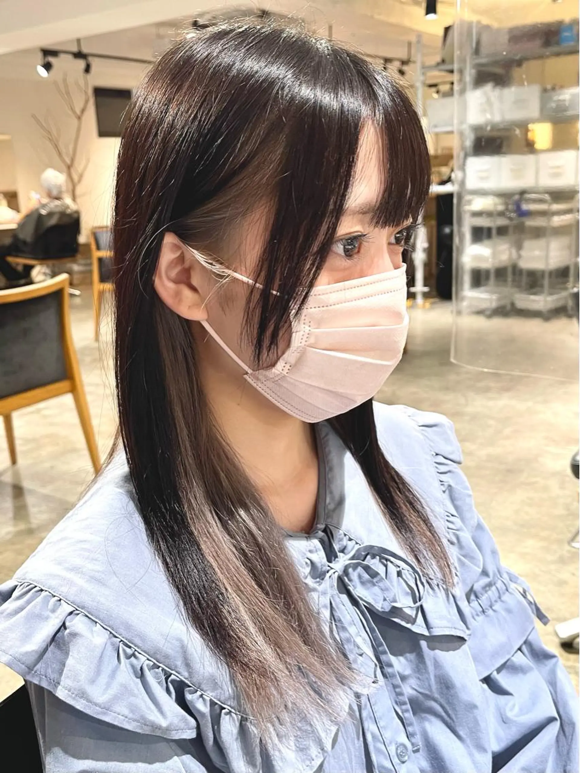 セミロング 学生 レイヤーカット メンズケアブリーチ 特化🔥村田のヘアスタイル