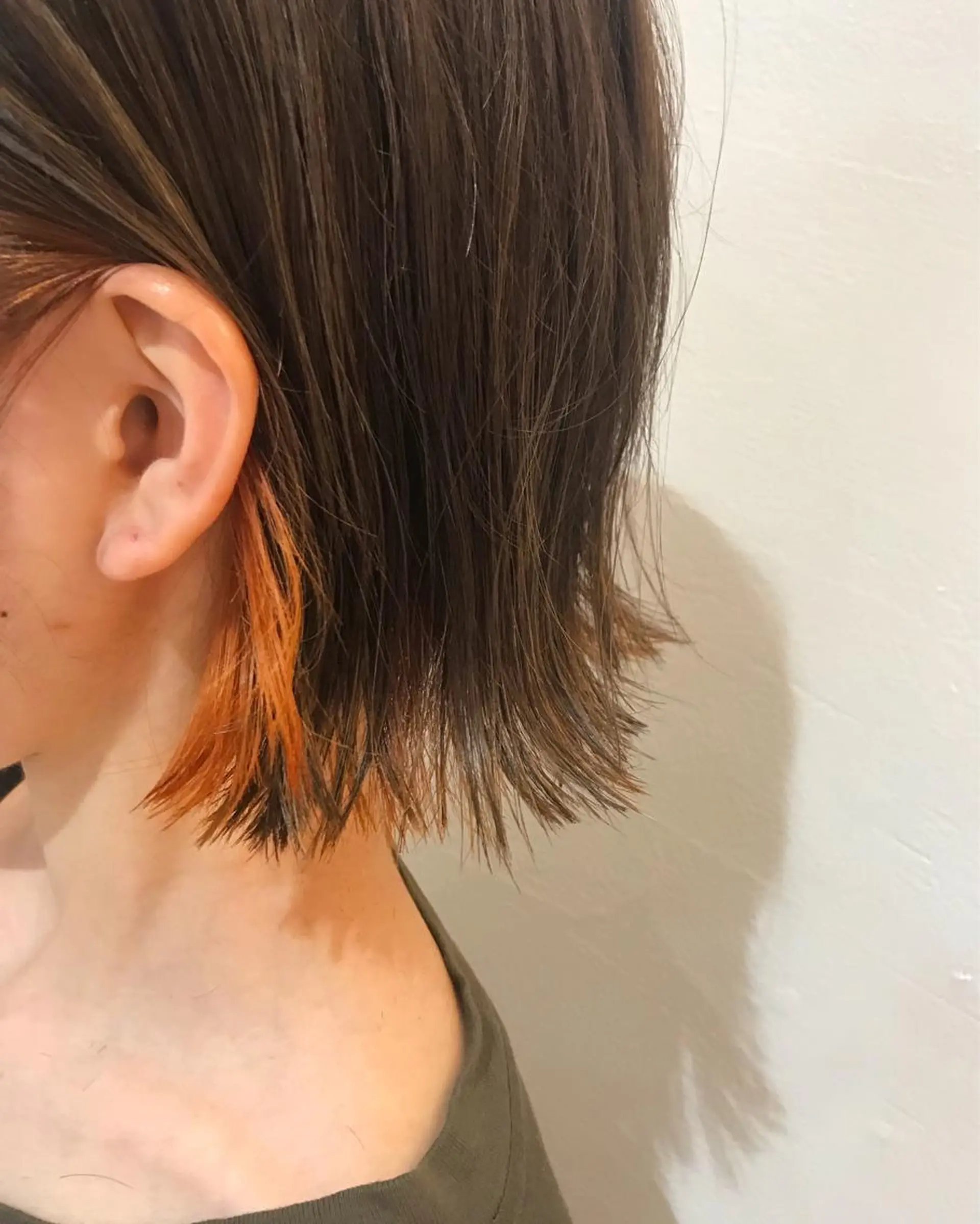 ミディアム カラー インナーカラー 吉田 早織のヘアスタイル