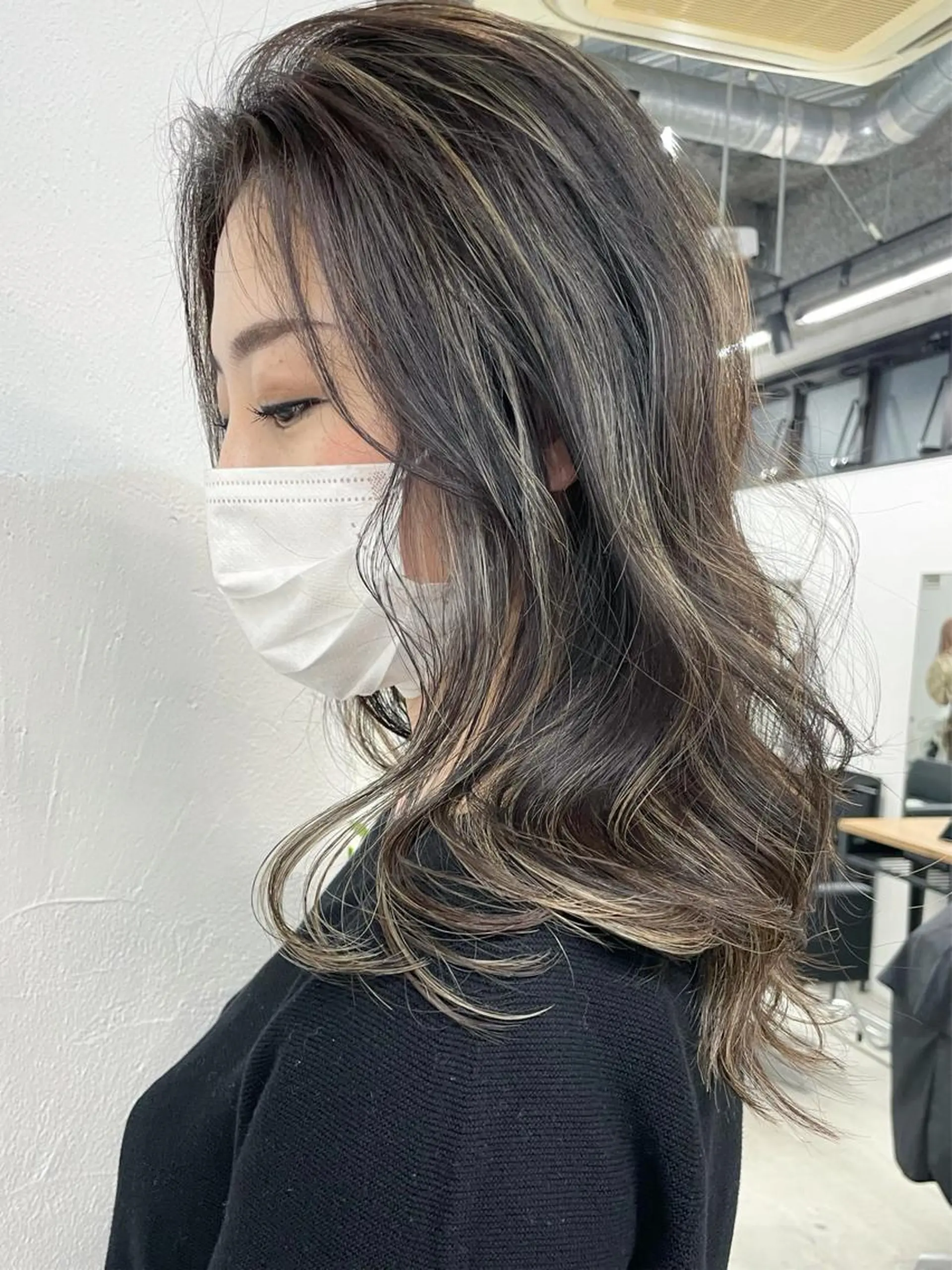 ミディアム カラー 北間 寛哉のヘアスタイル